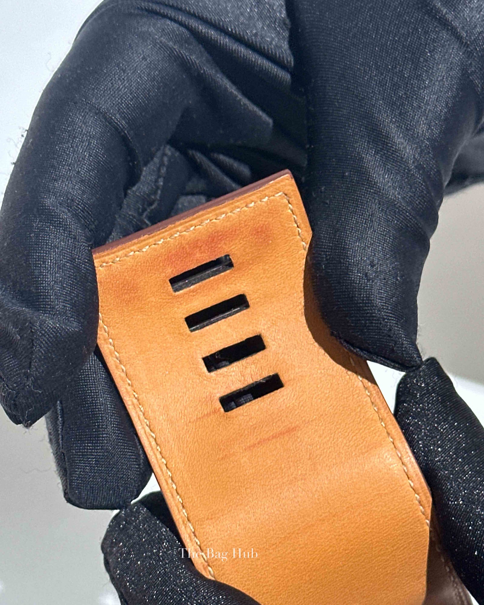 Hermes Rouge Casaque Leather Collier de Chien L Bracelet