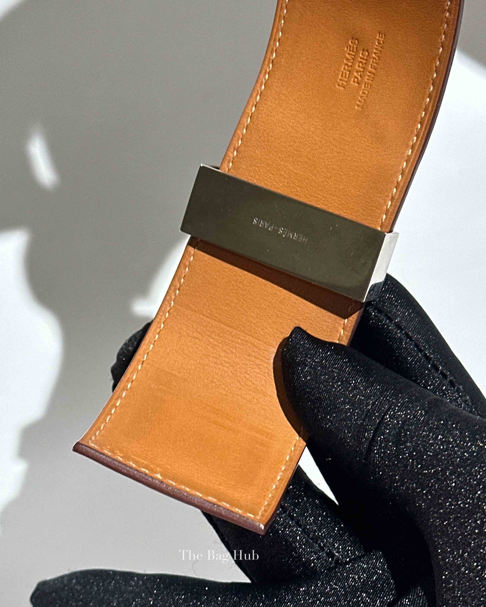 Hermes Rouge Casaque Leather Collier de Chien L Bracelet