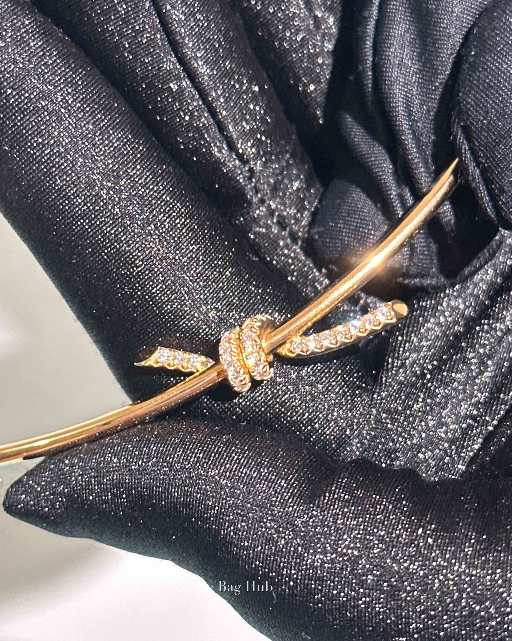 Tiffany & Co Rose Gold With Diamonds Tiffany Knot Neck Lace