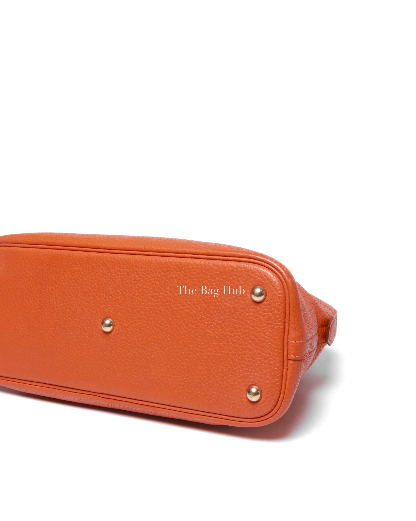 Hermes Orange Taurillon Clemence Bolide 31 Bag GHW