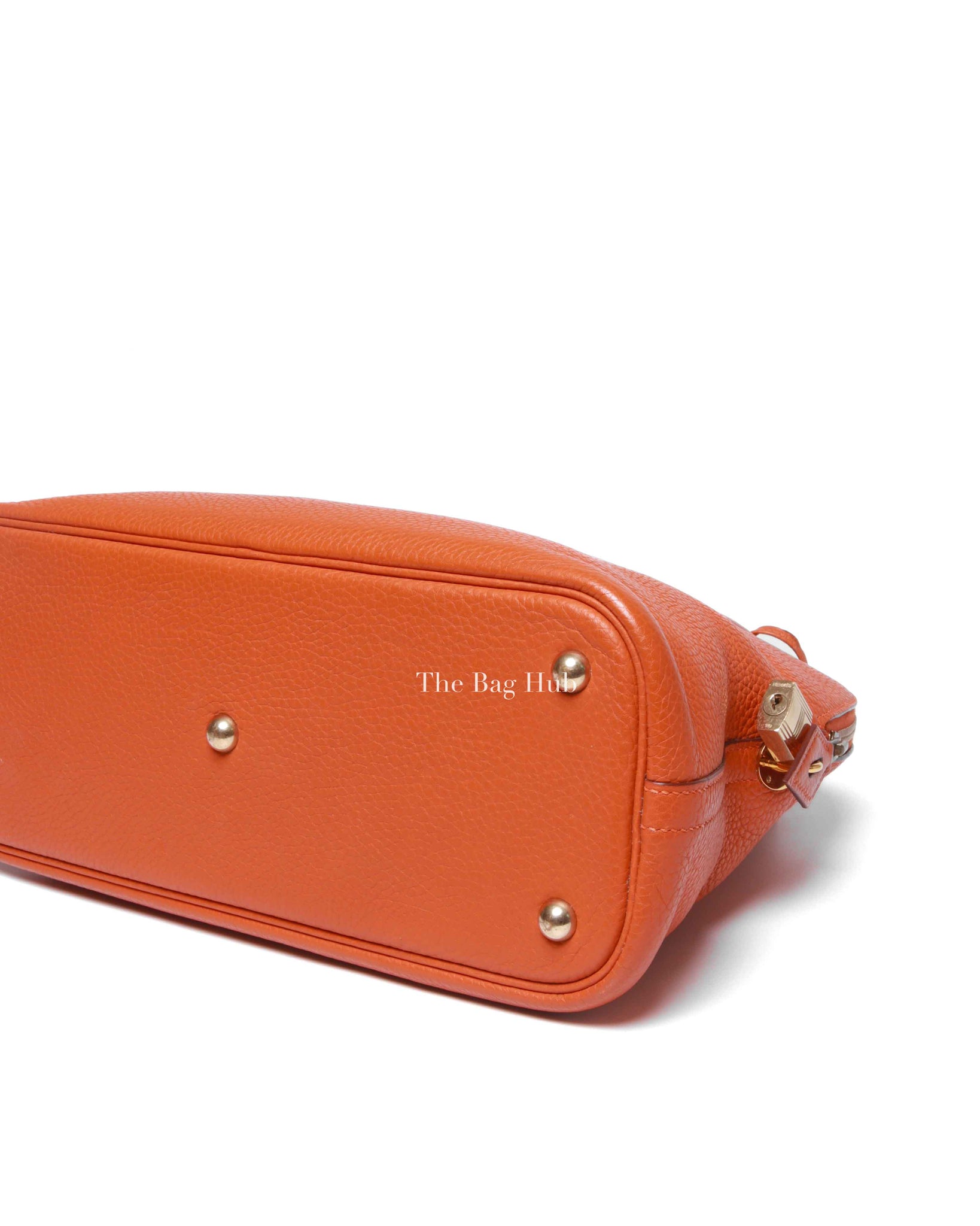 Hermes Orange Taurillon Clemence Bolide 31 Bag GHW