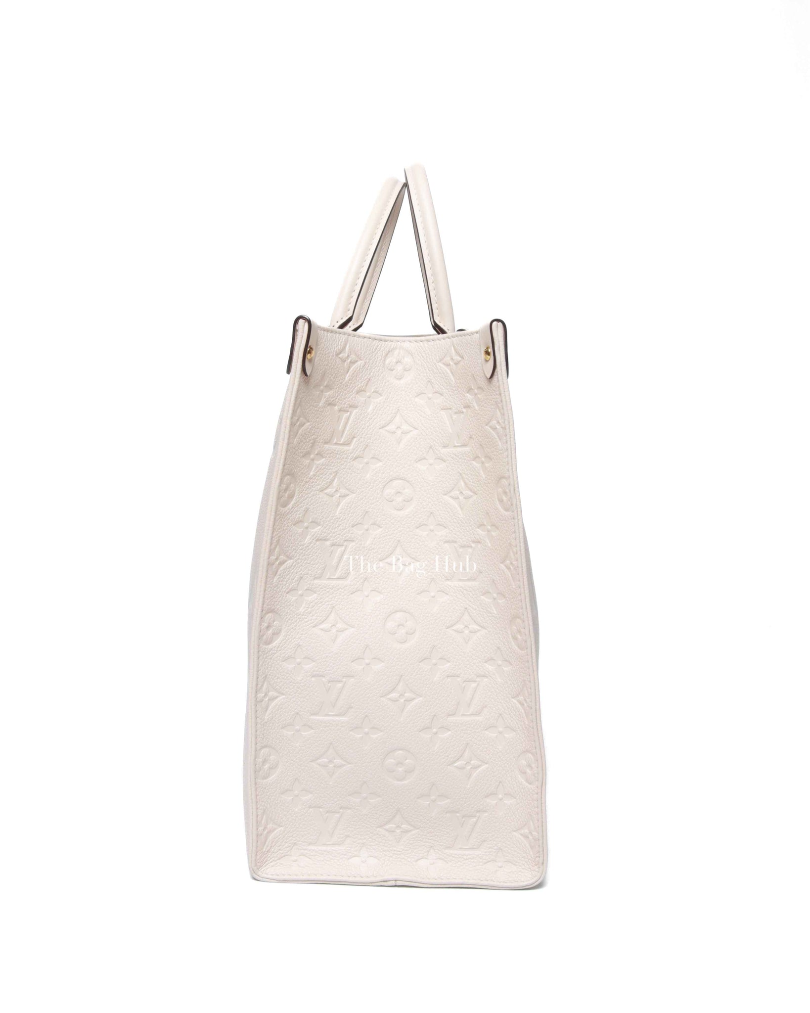 Louis Vuitton Cream Monogram Empreinte Leather OnTheGo GM Bag