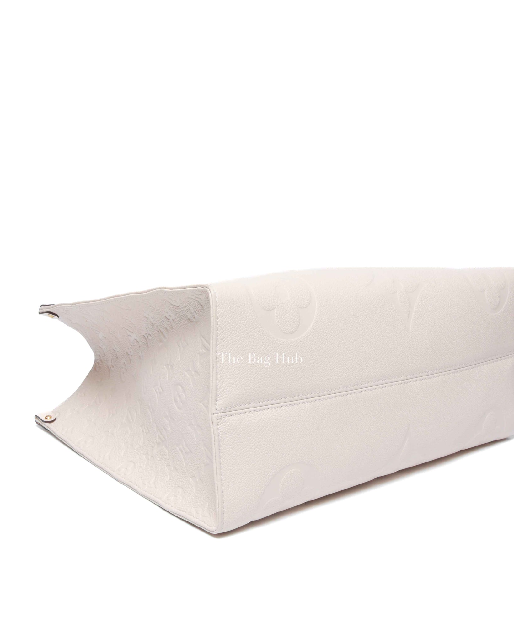 Louis Vuitton Cream Monogram Empreinte Leather OnTheGo GM Bag
