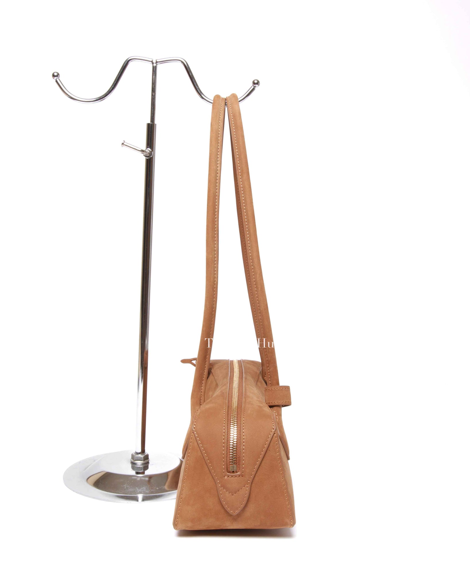 Alaia Brown Suede Goatskin Le Teckel Bag