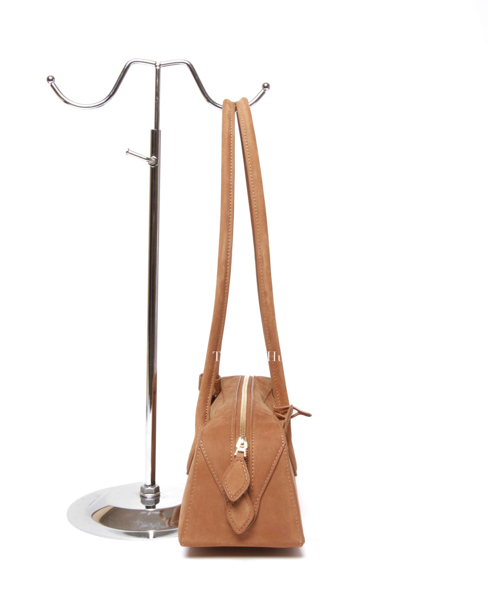 Alaia Brown Suede Goatskin Le Teckel Bag
