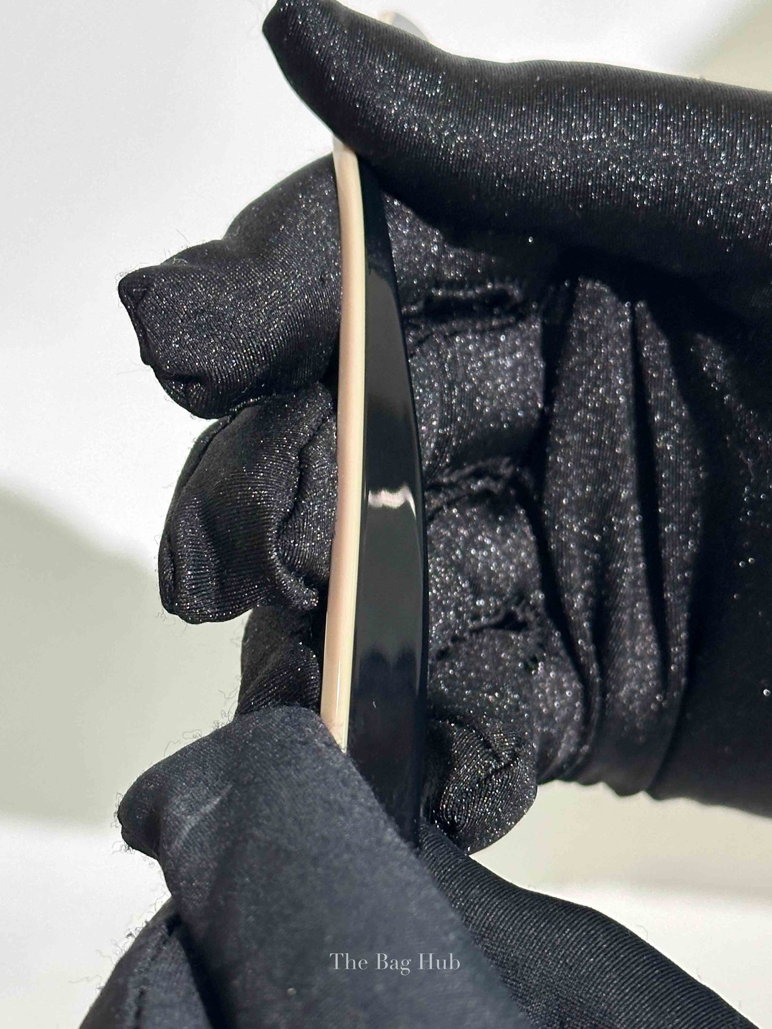 Chanel Black/Beige Acetate Cateye Sunglasses