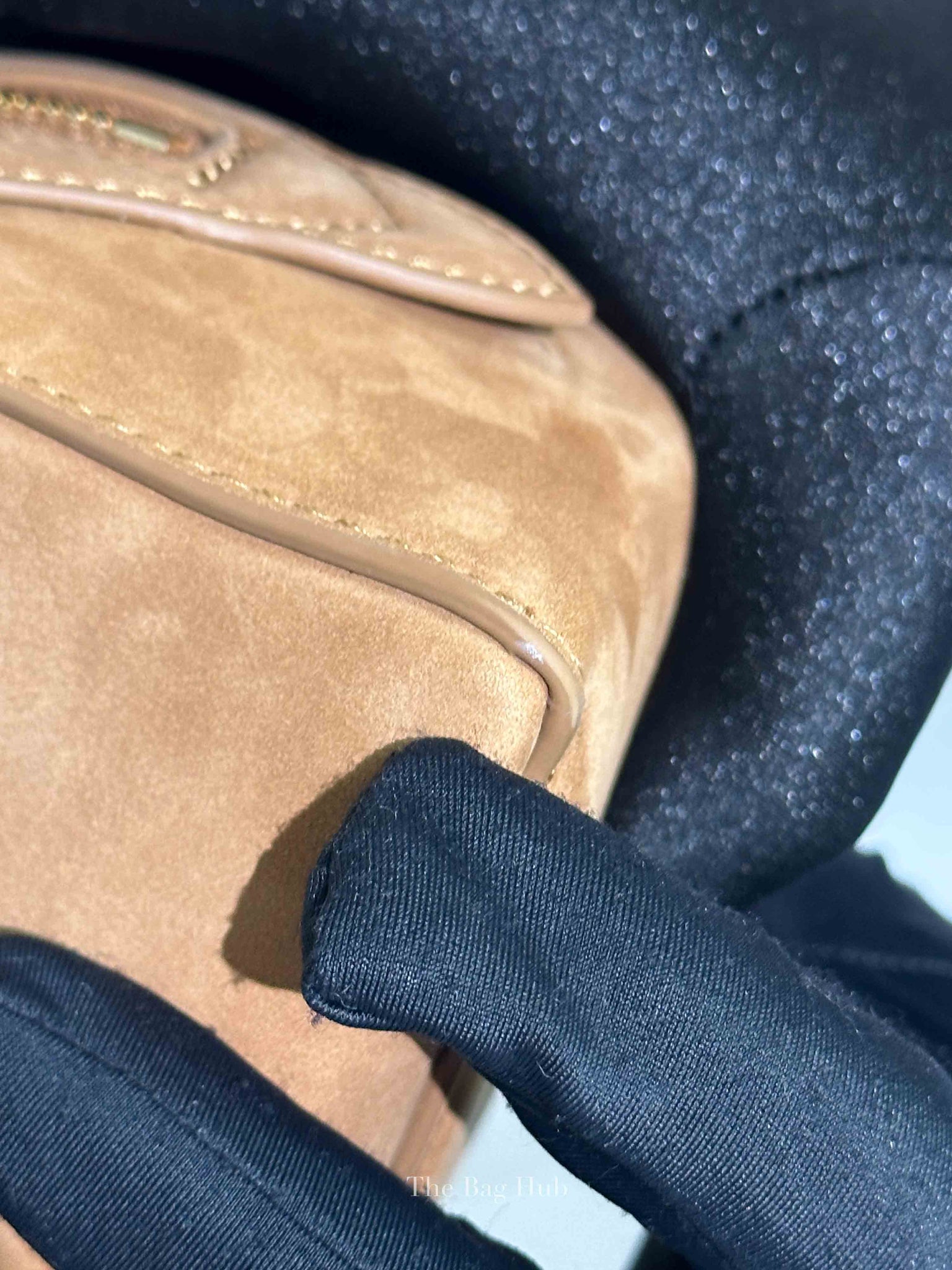 Alaia Brown Suede Goatskin Le Teckel Bag