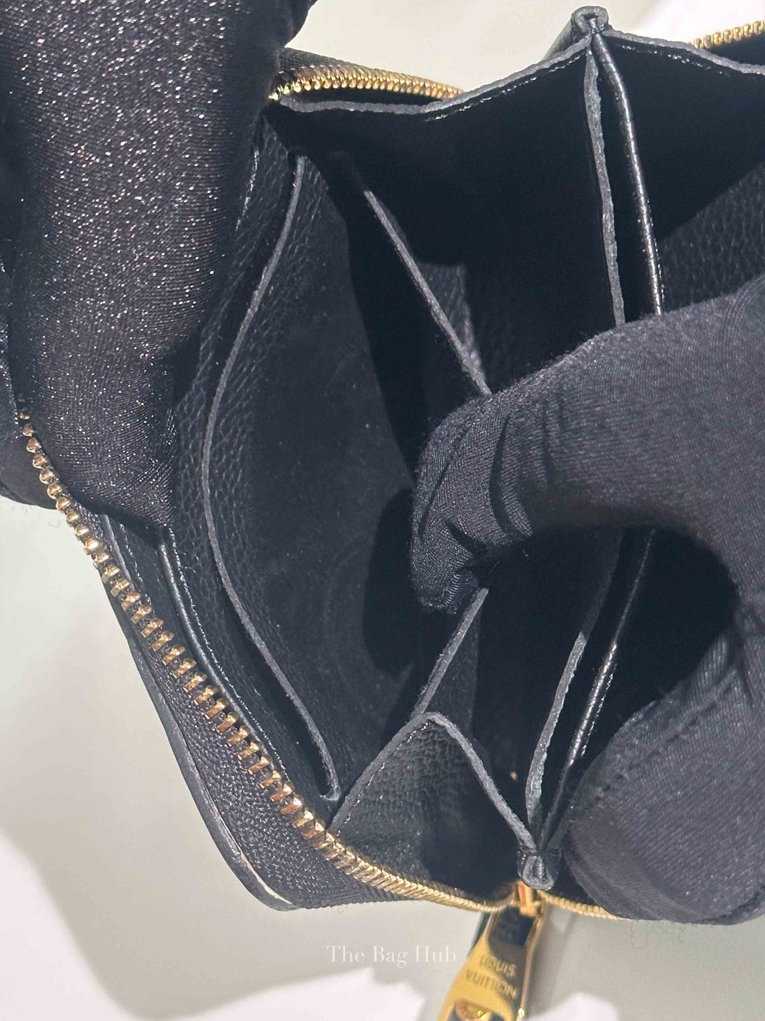 Louis Vuitton Black Monogram Empreinte Leather Zippy Coin Purse