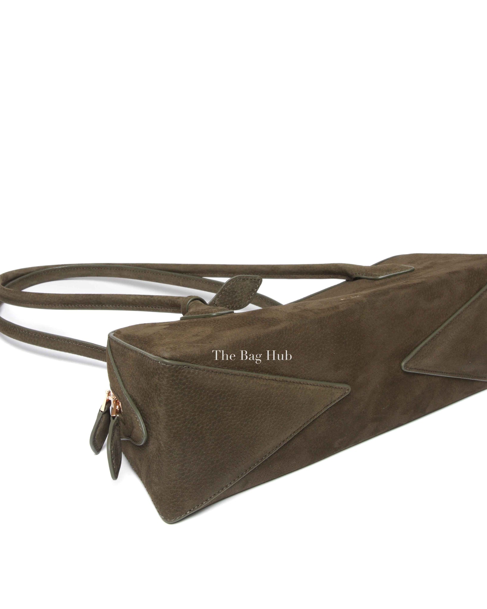 Alaia Olive Green Nubuck Calfskin Le Teckel Medium Bag