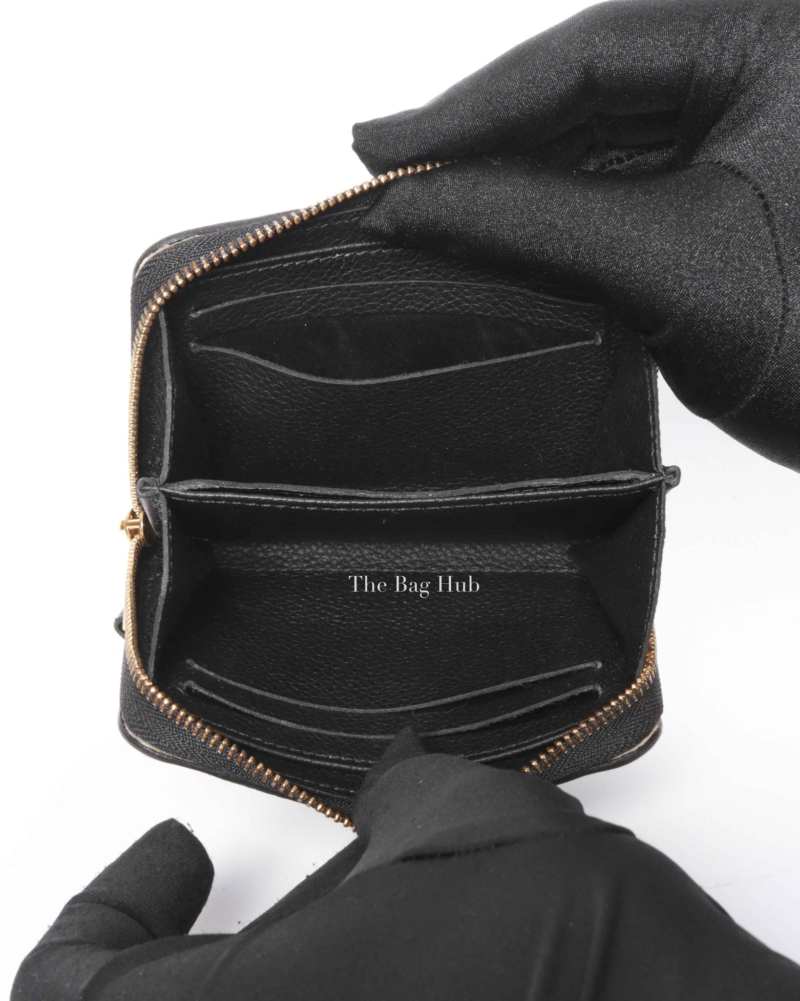 Louis Vuitton Black Monogram Empreinte Leather Zippy Coin Purse