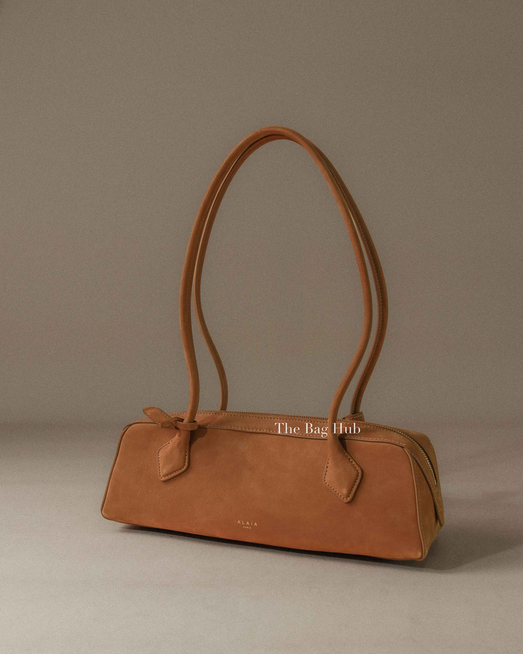 Alaia Brown Suede Goatskin Le Teckel Bag