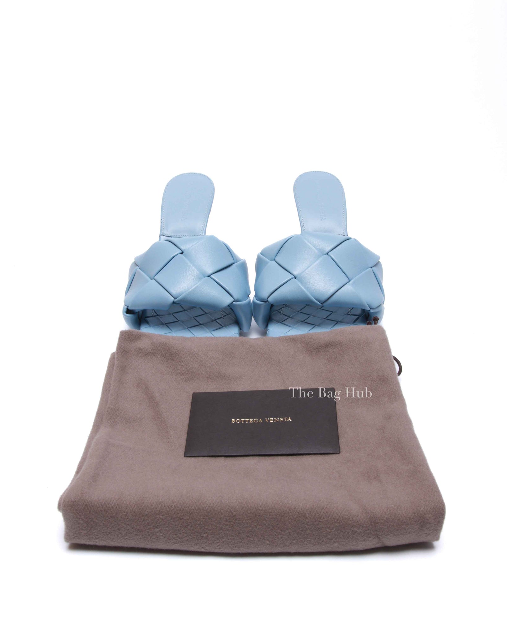 Bottega Veneta Ice Nappa Maxi Intrecciato Lido Mule Sandals Size 37