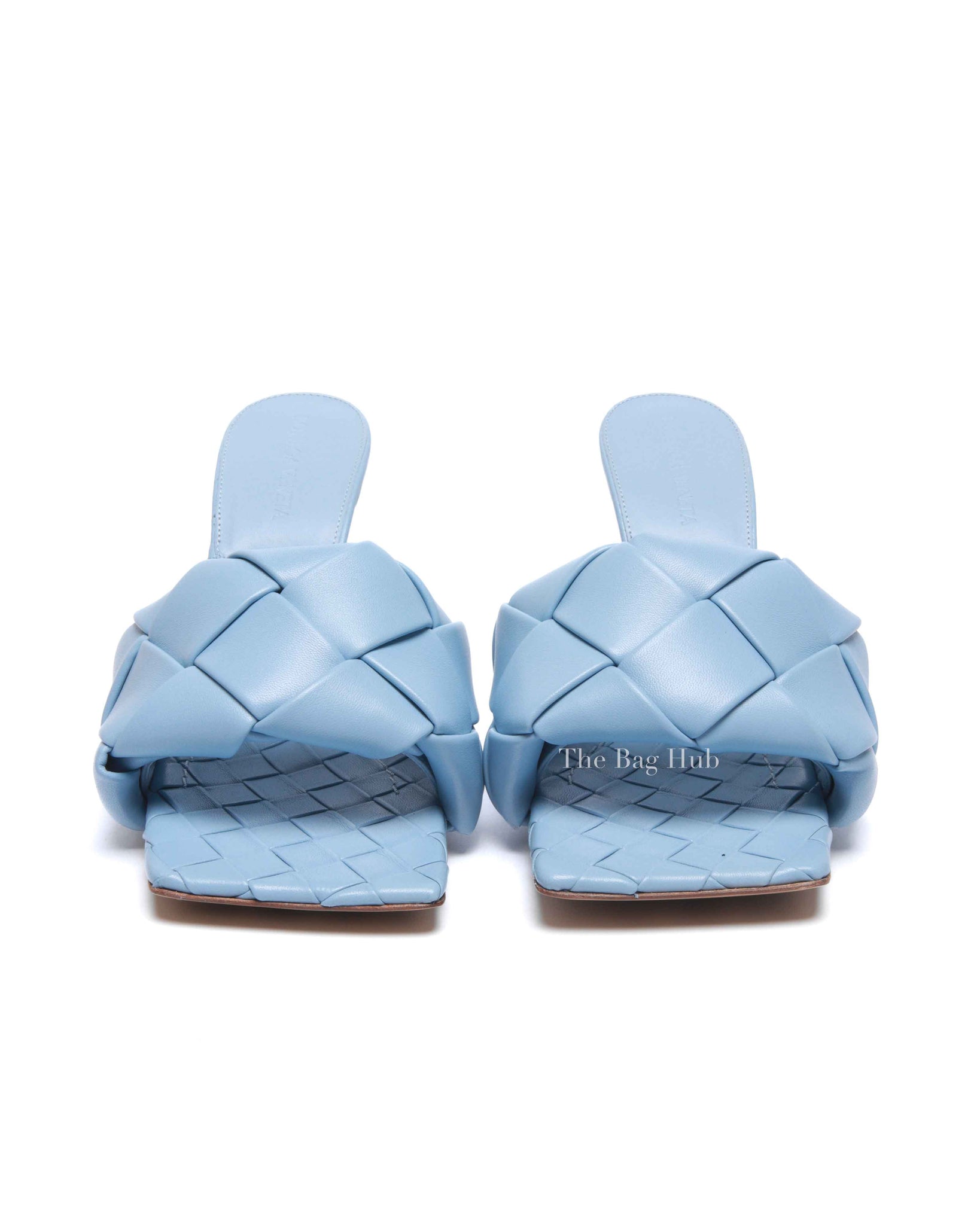 Bottega Veneta Ice Nappa Maxi Intrecciato Lido Mule Sandals Size 37