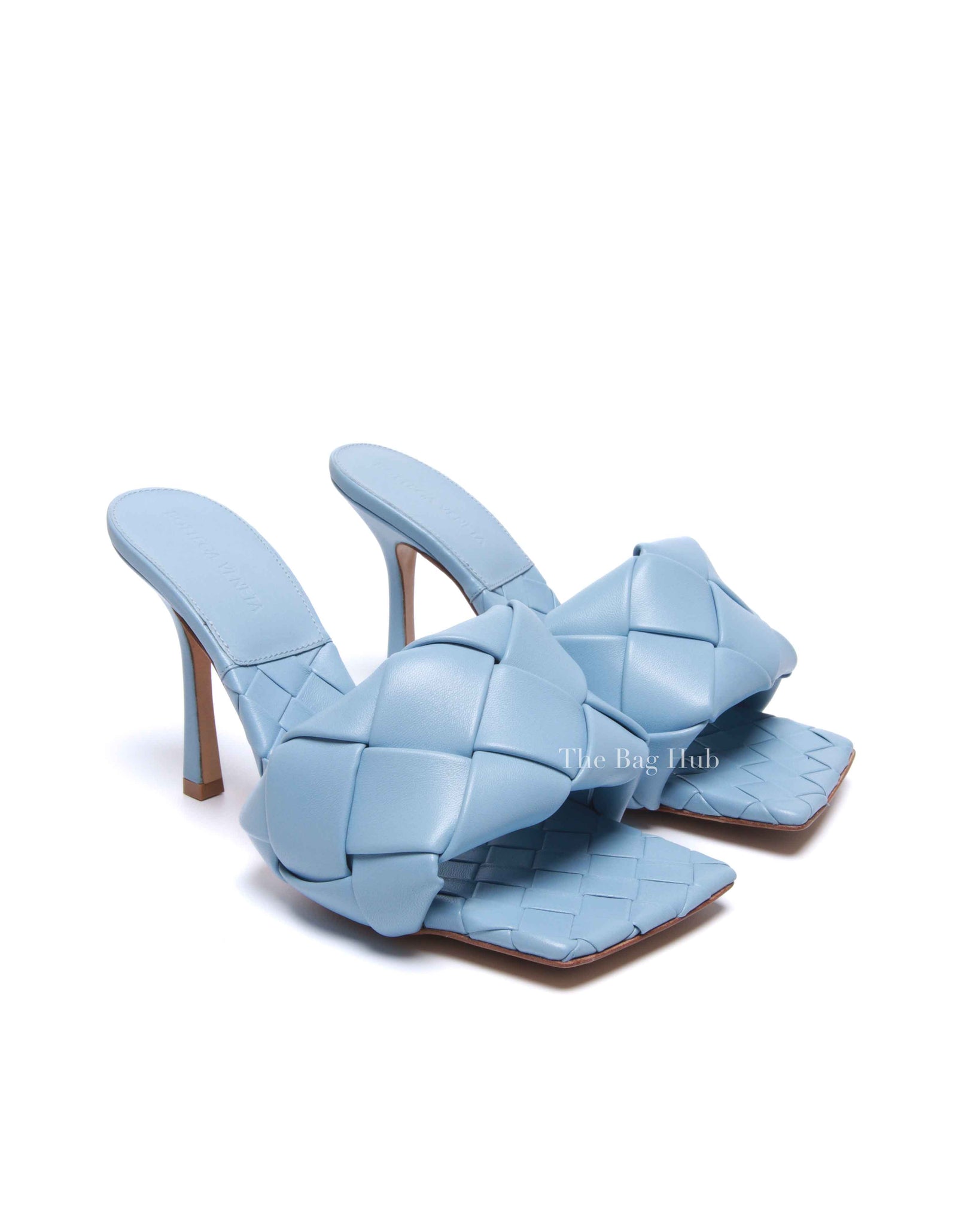 Bottega Veneta Ice Nappa Maxi Intrecciato Lido Mule Sandals Size 37