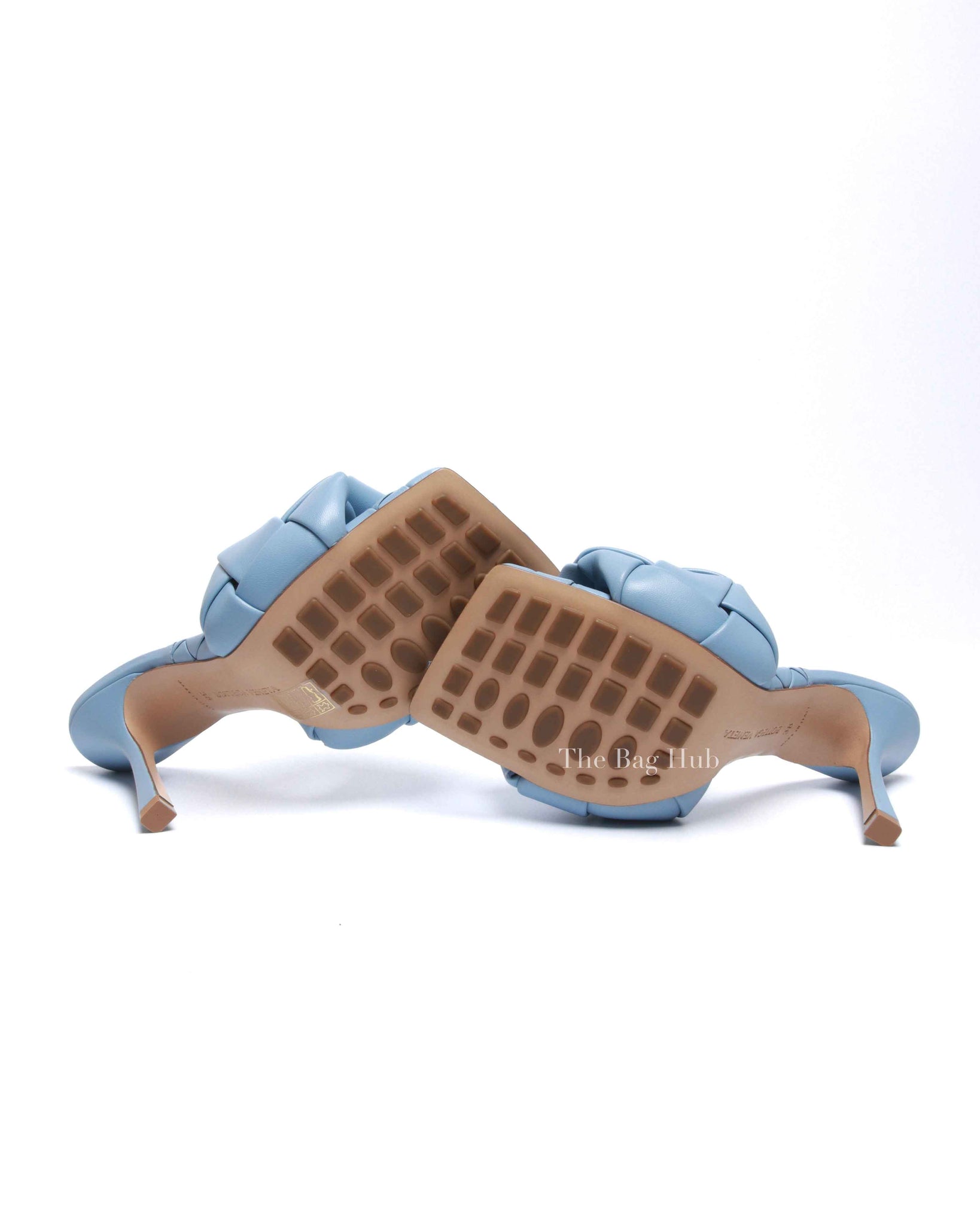 Bottega Veneta Ice Nappa Maxi Intrecciato Lido Mule Sandals Size 37