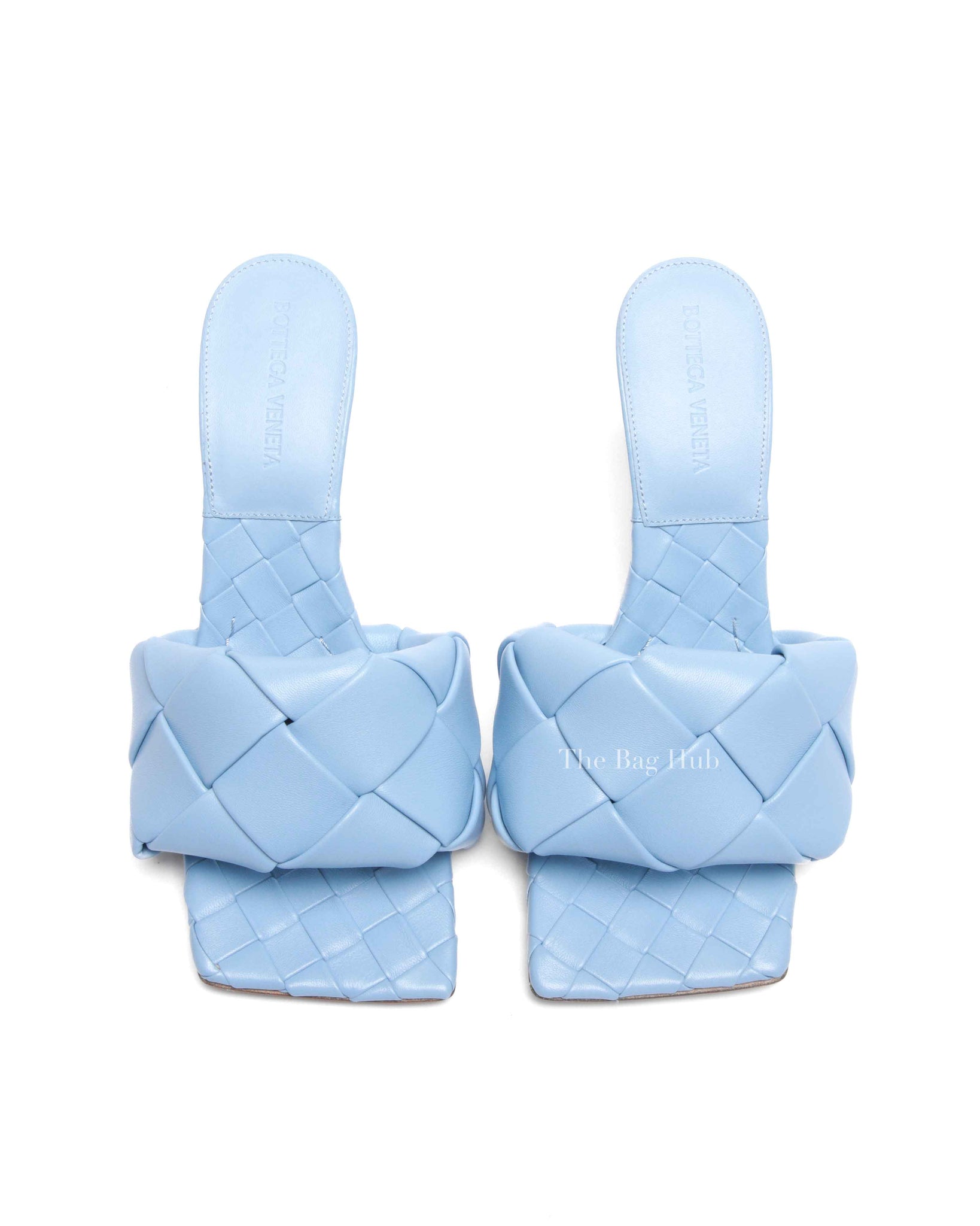 Bottega Veneta Ice Nappa Maxi Intrecciato Lido Mule Sandals Size 37