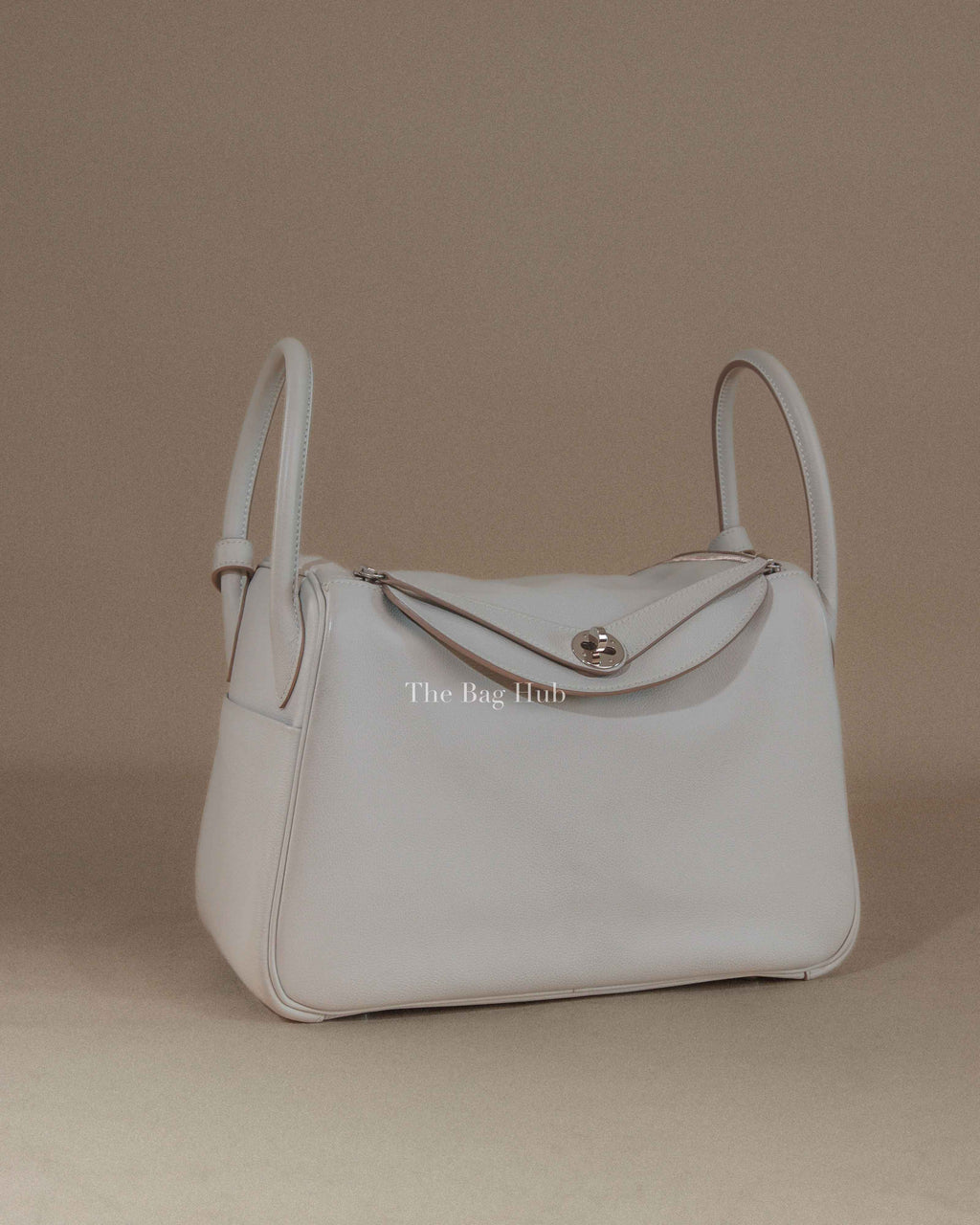 Hermes Gris Perle Evercolor Lindy 30 Bag PHW