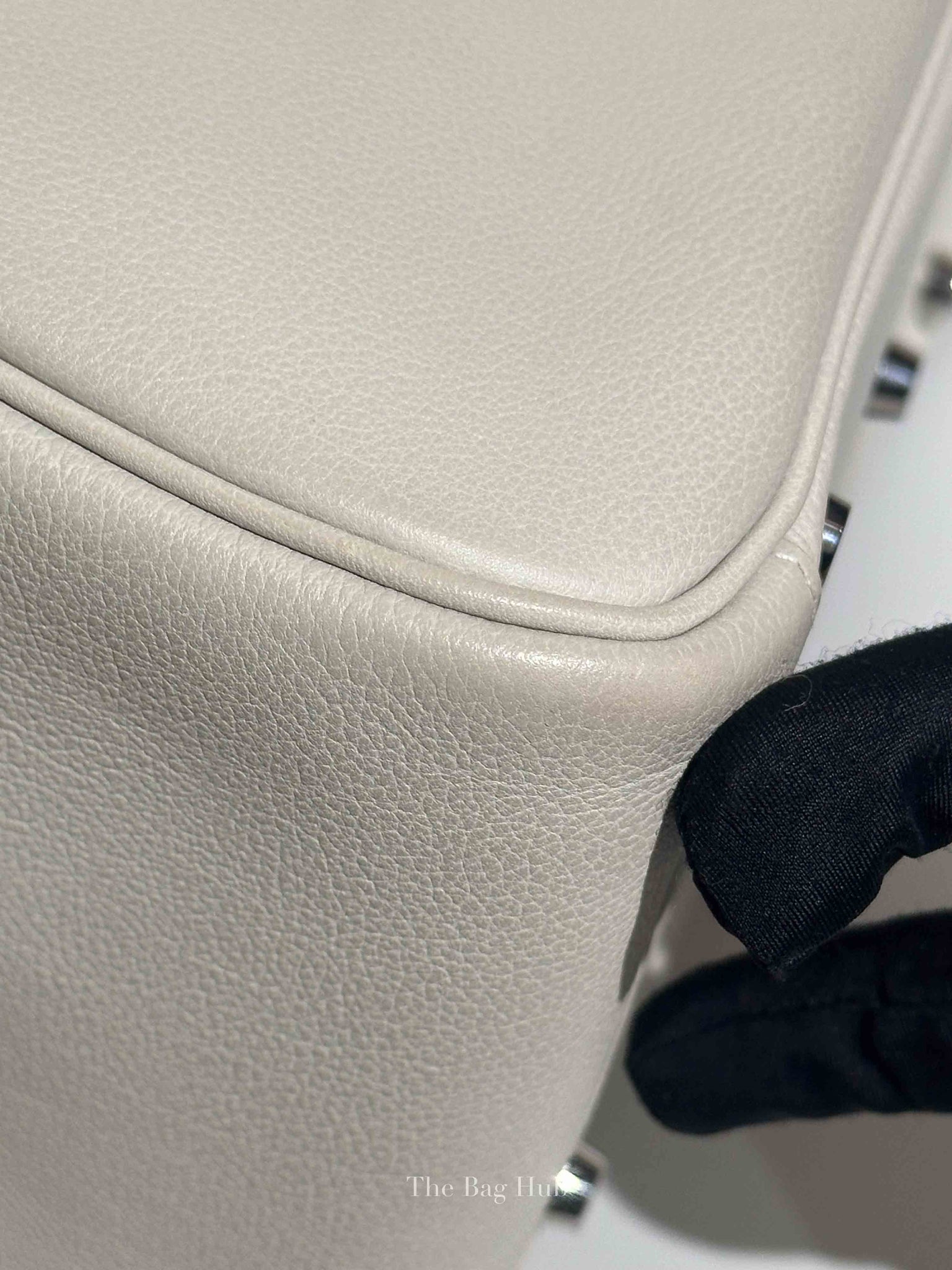 Hermes Gris Perle Evercolor Lindy 30 Bag PHW