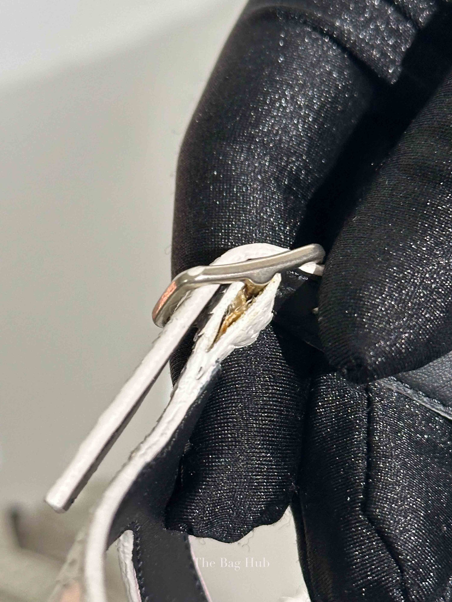 Saint Laurent White Python Embossed Leather Platform Sandals 120mm Size 35.5