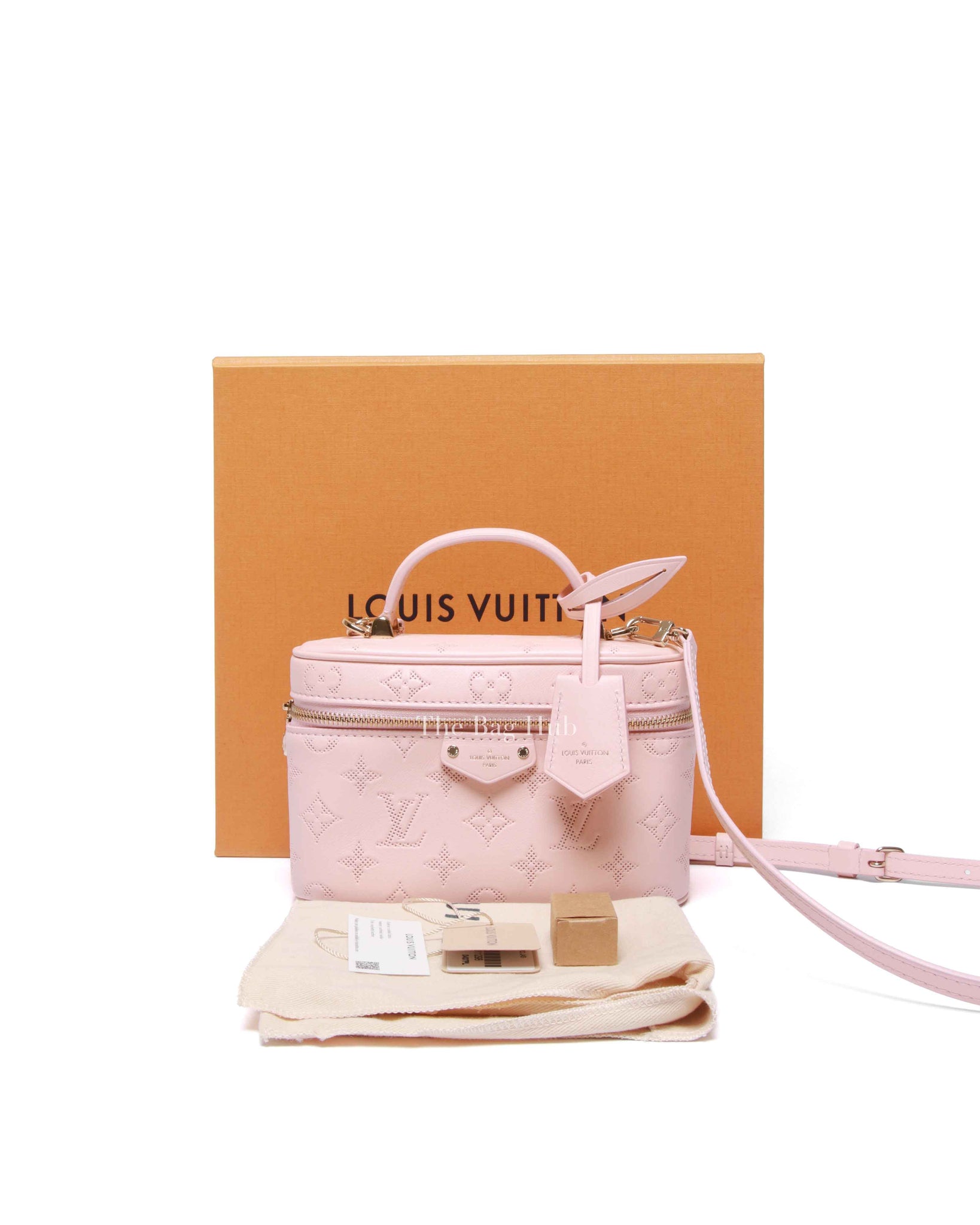 Louis Vuitton Rose Jasmine Pink Leather Vanity Pouch