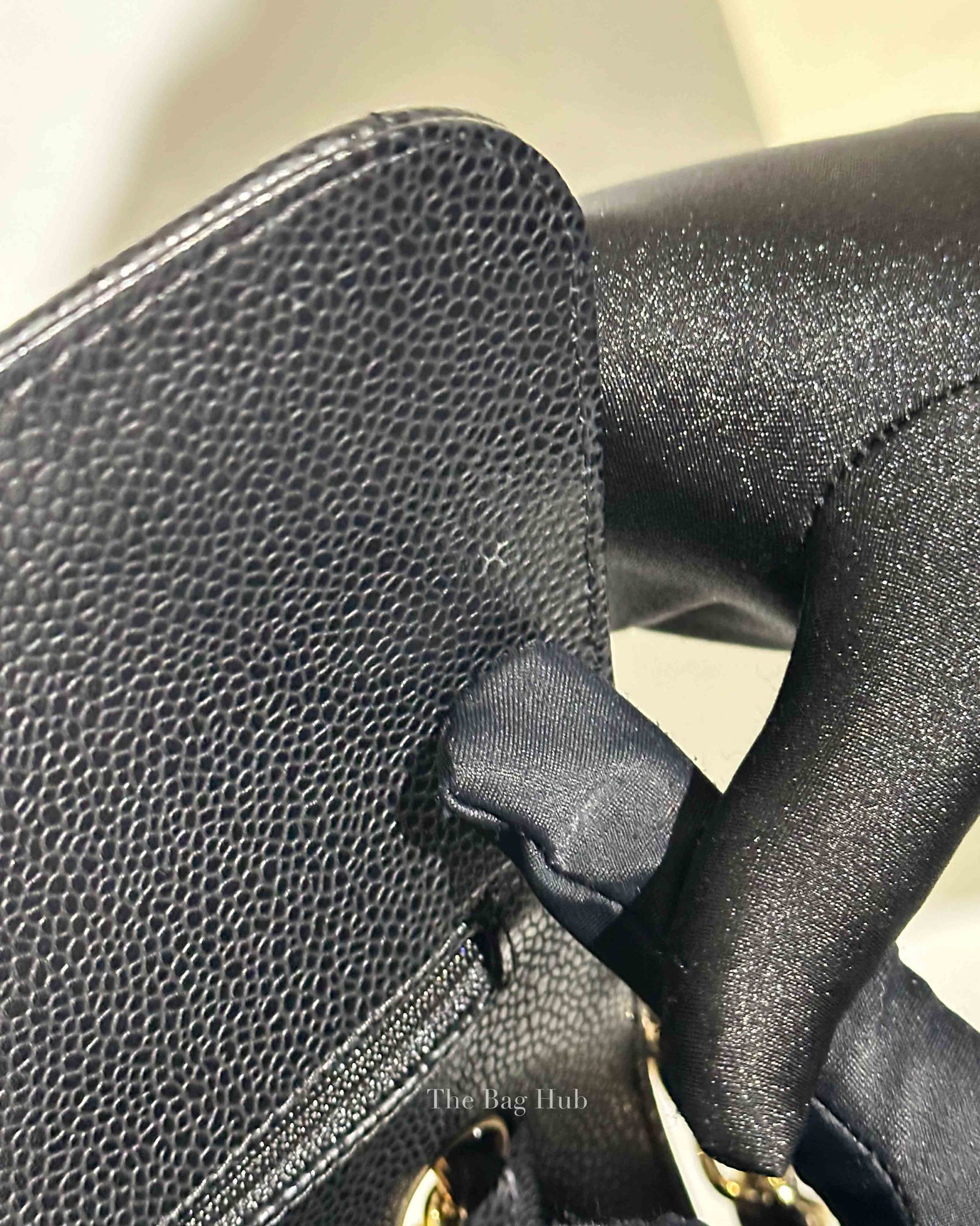 Chanel Black Quilted Caviar Large Classic Double Flap Bag GHW