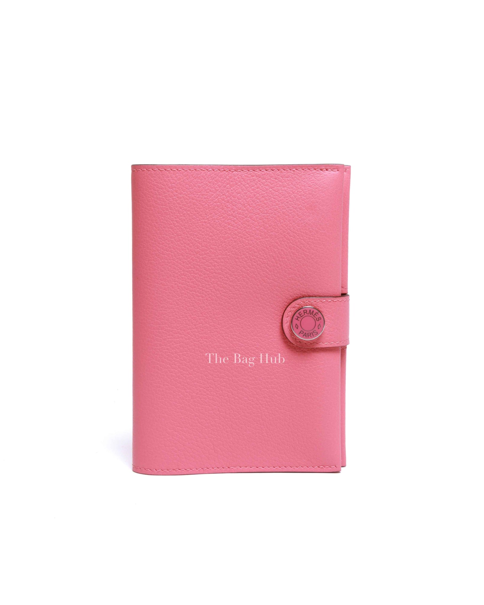 Hermes Rose Azalee Evercolor Calfskin R.M.S Passport Holder PHW
