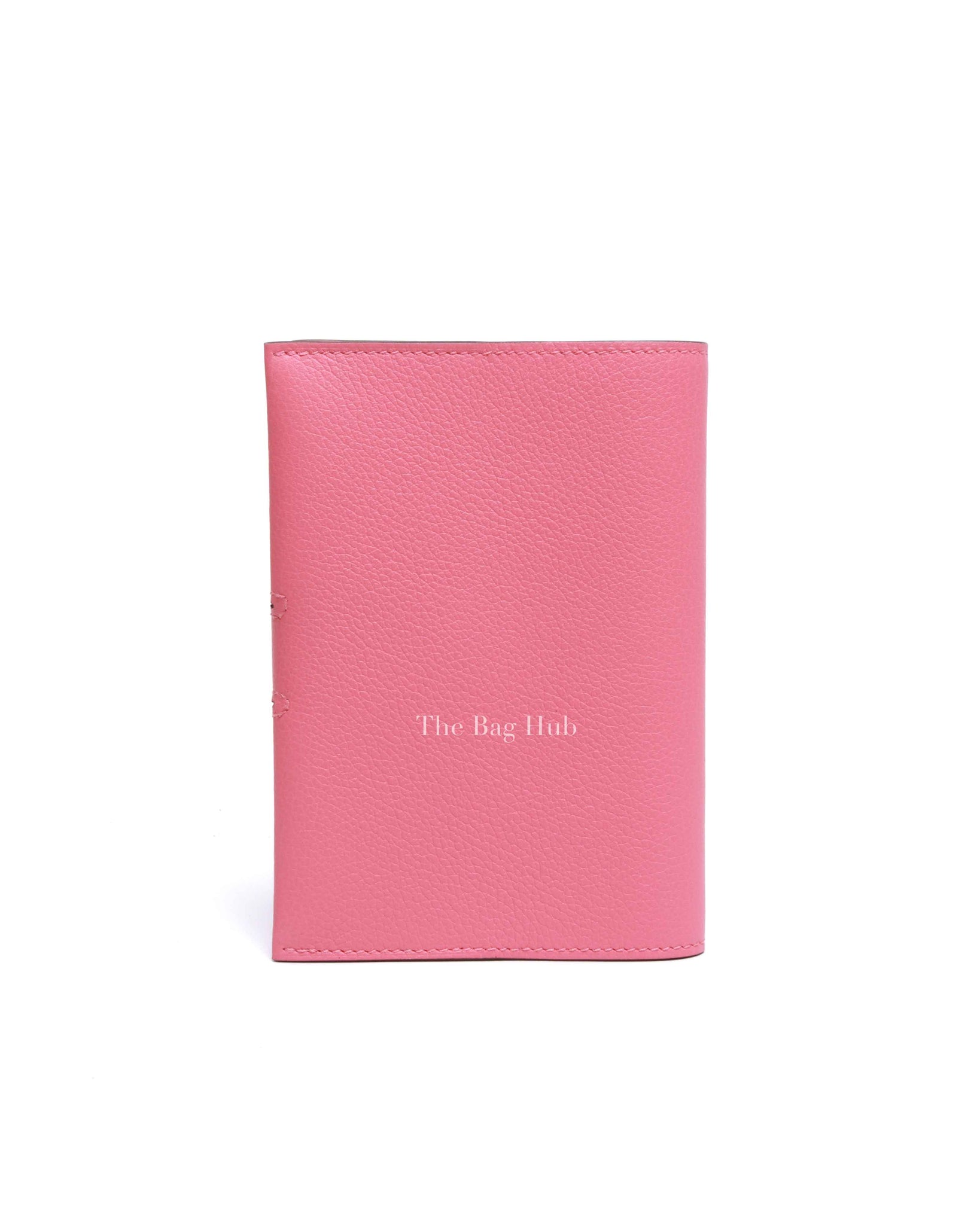 Hermes Rose Azalee Evercolor Calfskin R.M.S Passport Holder PHW