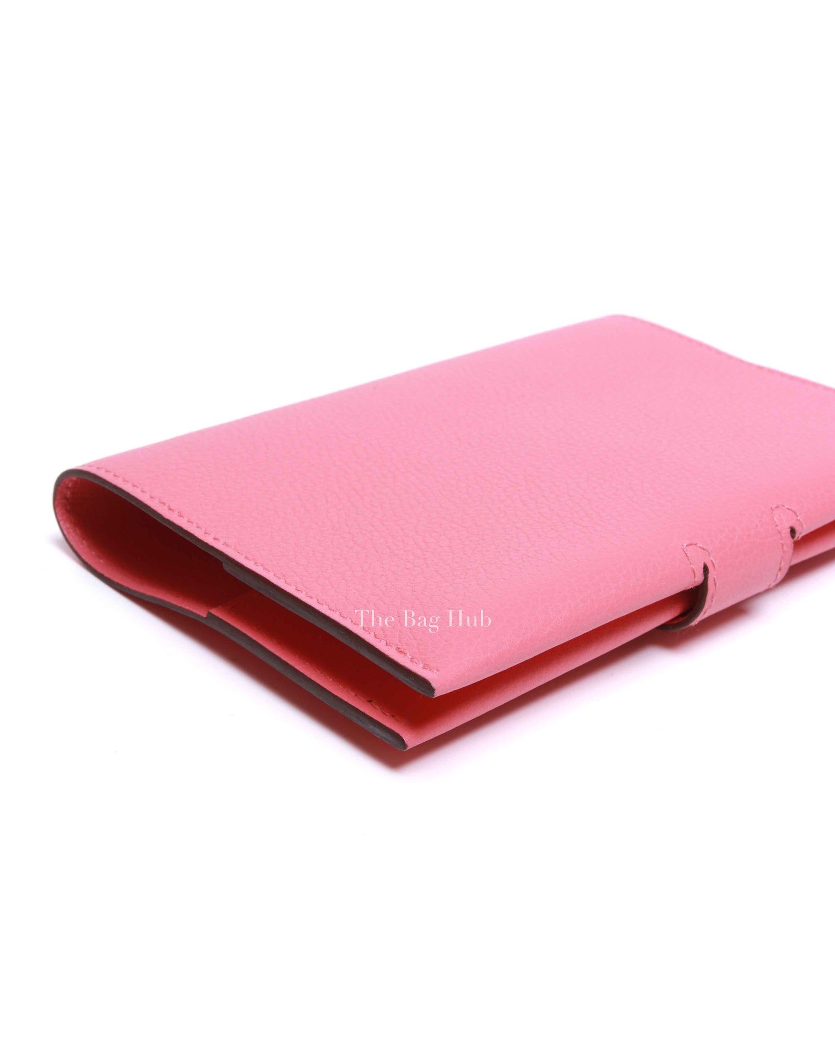 Hermes Rose Azalee Evercolor Calfskin R.M.S Passport Holder PHW