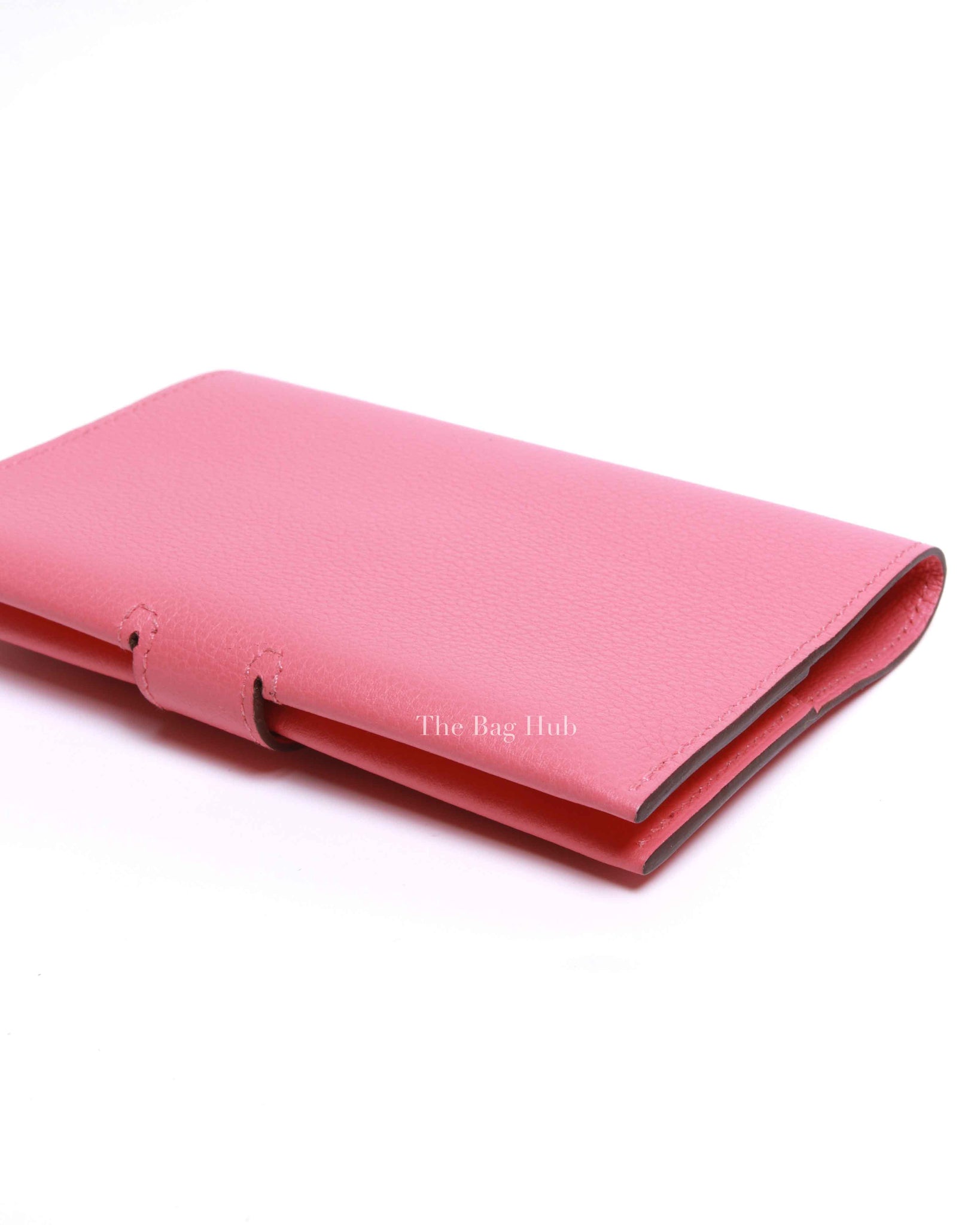 Hermes Rose Azalee Evercolor Calfskin R.M.S Passport Holder PHW