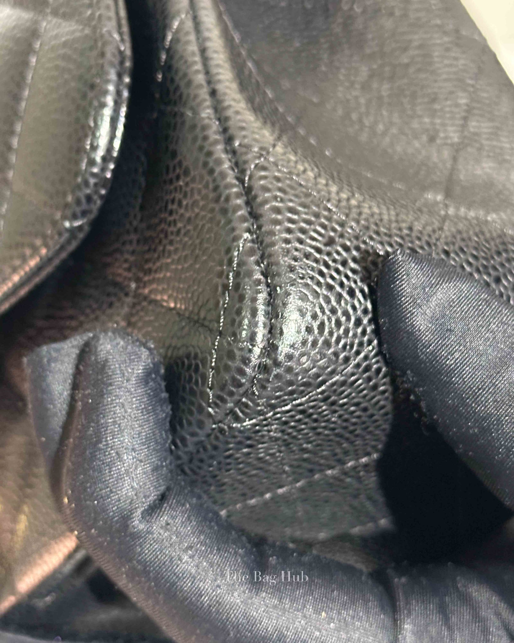 Chanel Black Quilted Caviar Large Classic Double Flap Bag GHW