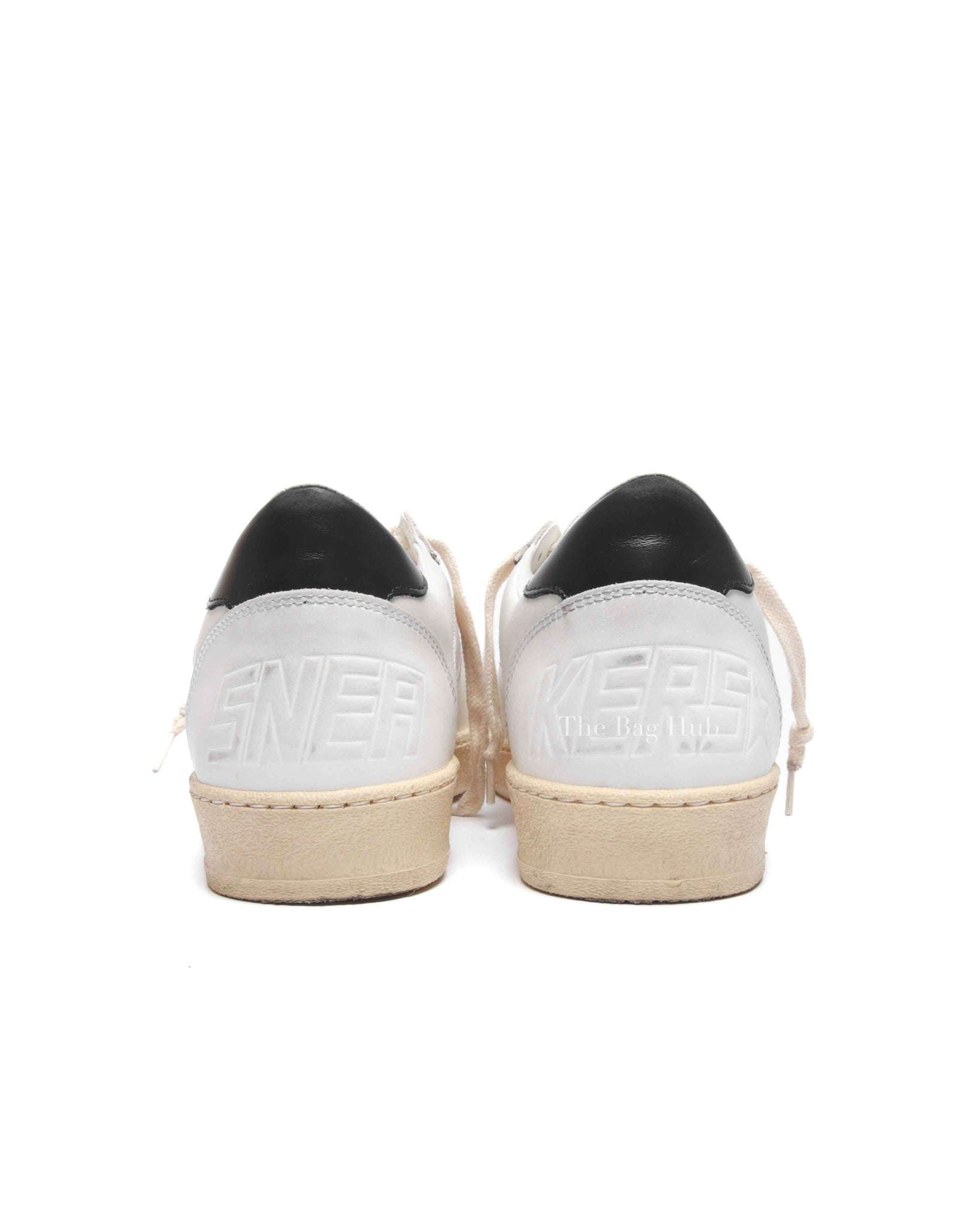 Golden Goose White/Ice/Night Blue Leather Ball Star Double Quarter Mens Sneakers Size 42