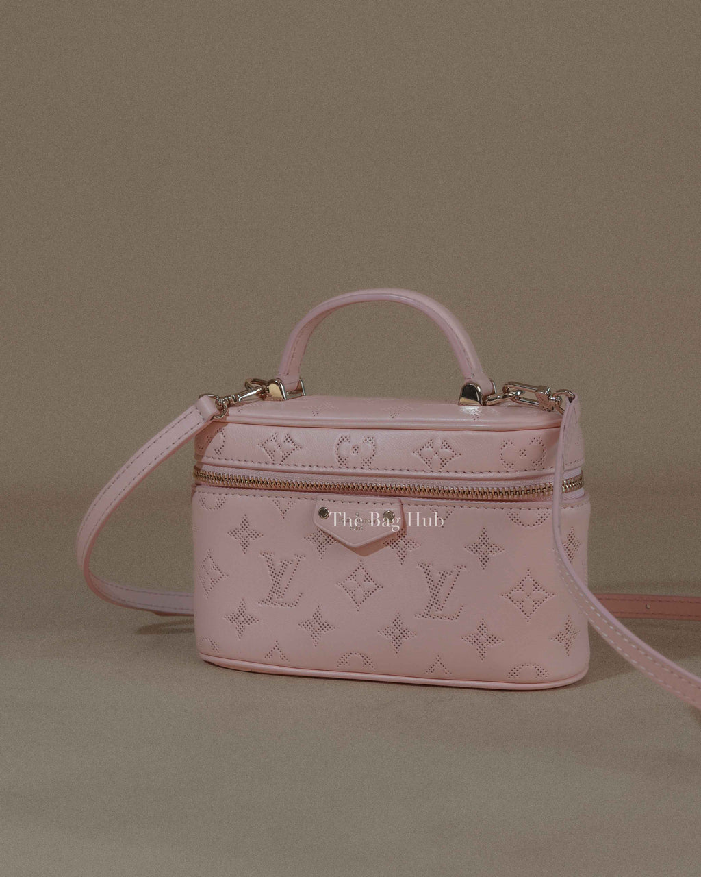 Louis Vuitton Rose Jasmine Pink Leather Vanity Pouch