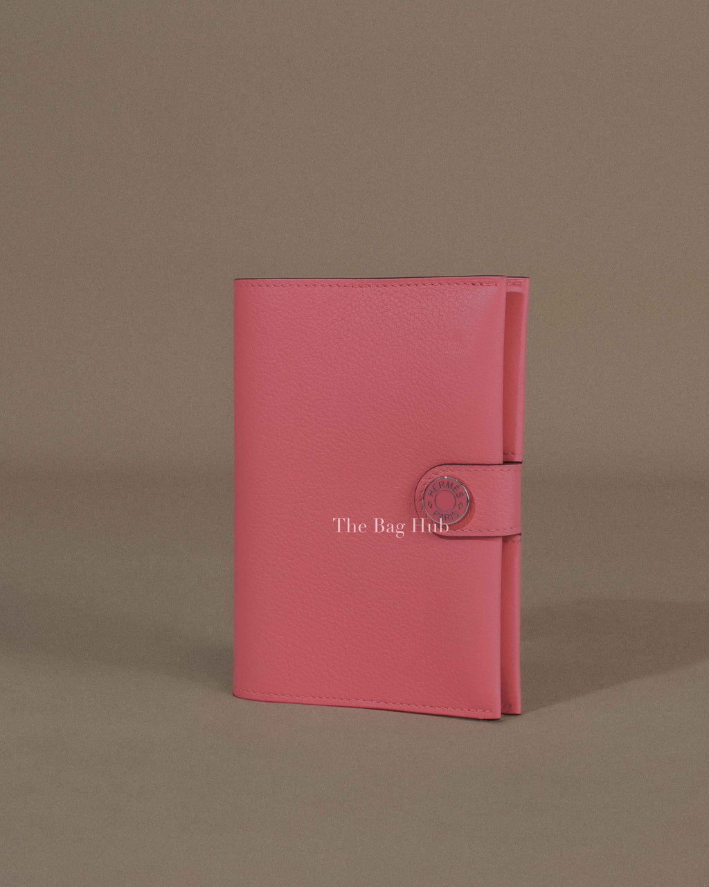 Hermes Rose Azalee Evercolor Calfskin R.M.S Passport Holder PHW