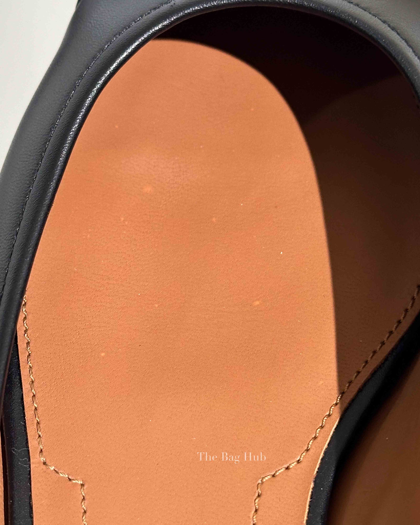 Givenchy Black/White Calfskin Graphic Ankle Strap Ballerina Flats Size 38