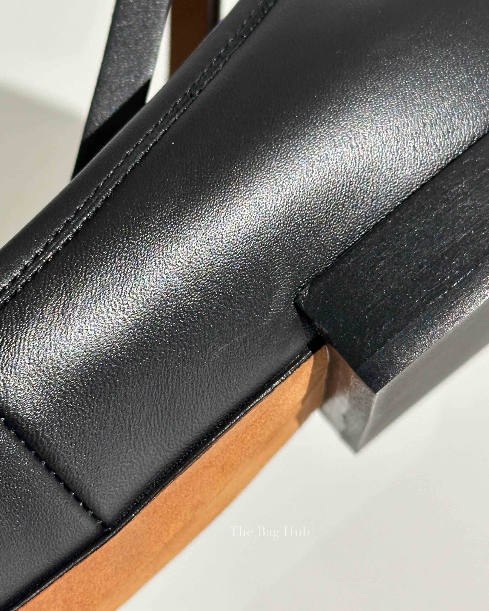 Givenchy Black/White Calfskin Graphic Ankle Strap Ballerina Flats Size 38