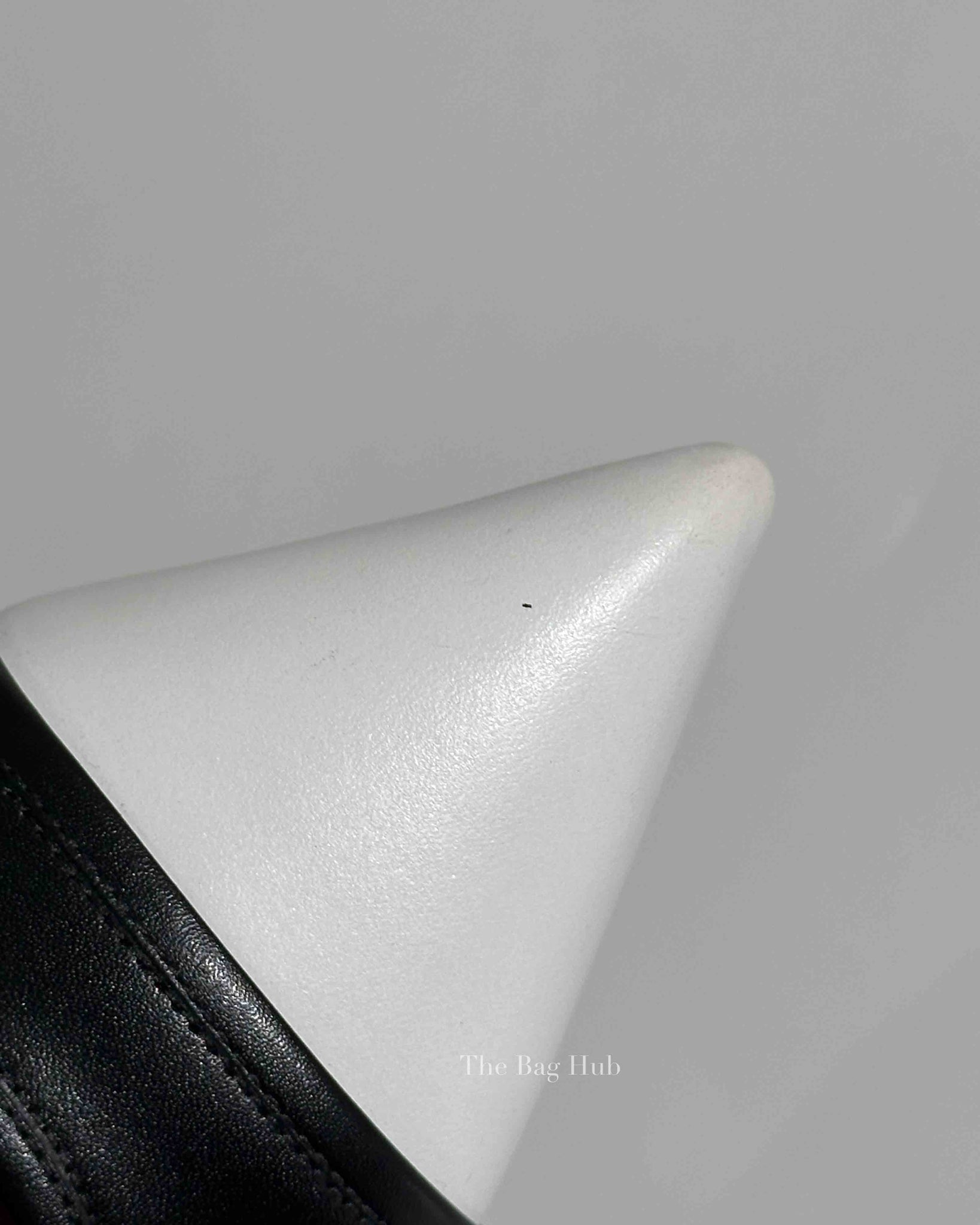 Givenchy Black/White Calfskin Graphic Ankle Strap Ballerina Flats Size 38