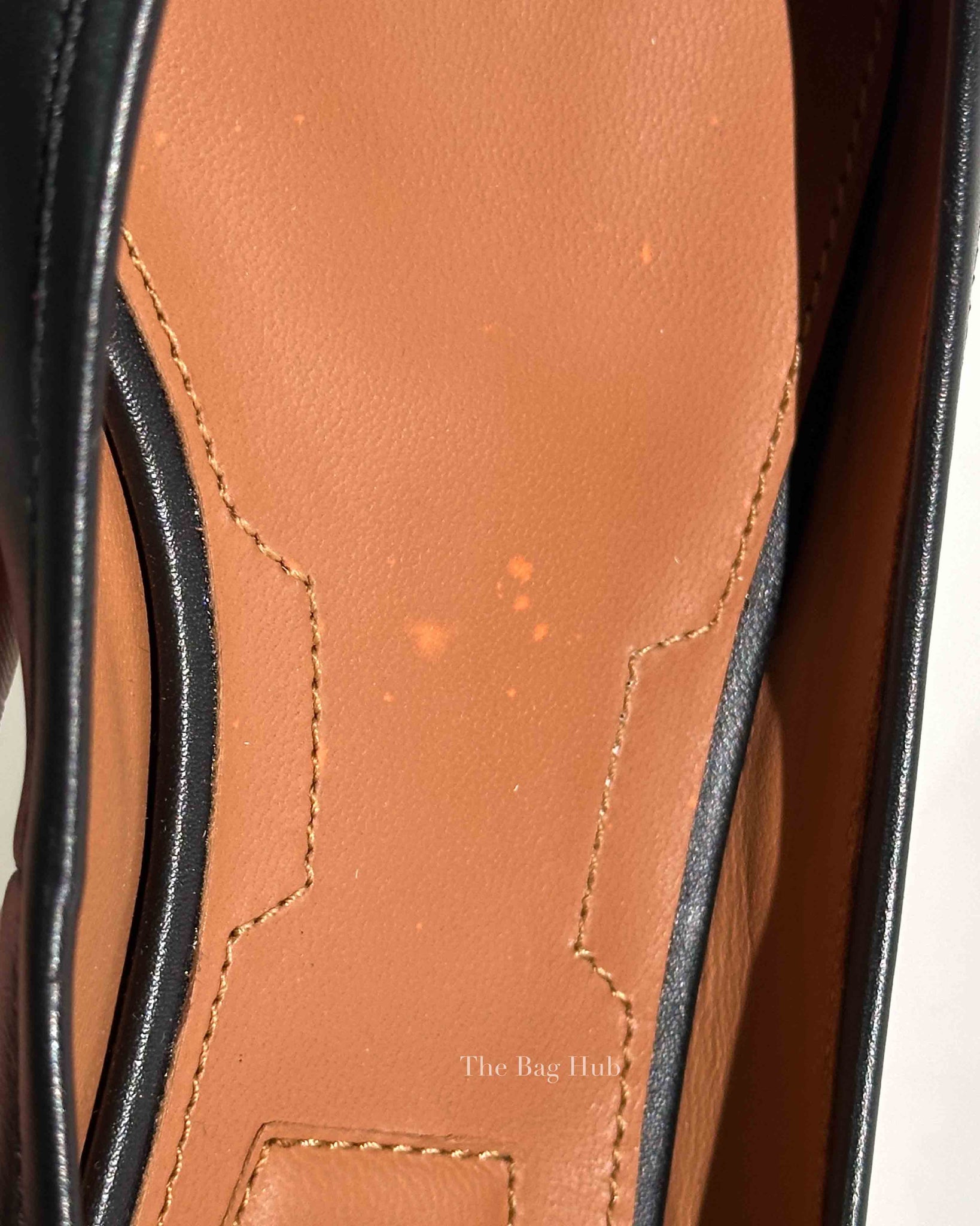 Givenchy Black/White Calfskin Graphic Ankle Strap Ballerina Flats Size 38