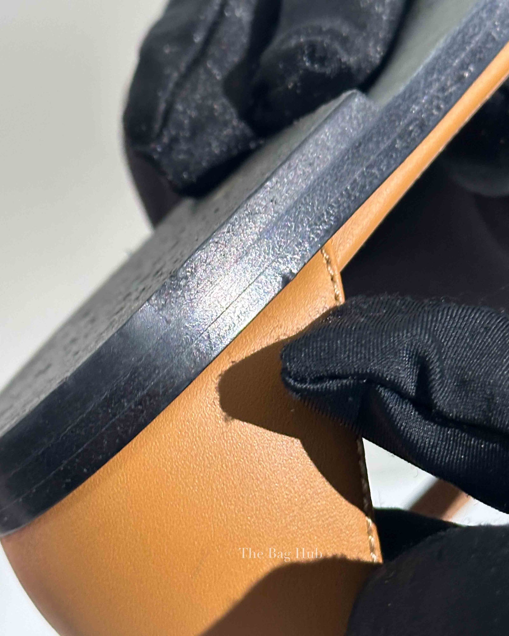 Hermes Naturel w/ Embroidered Calfskin Santorini Sandals Size 37.5