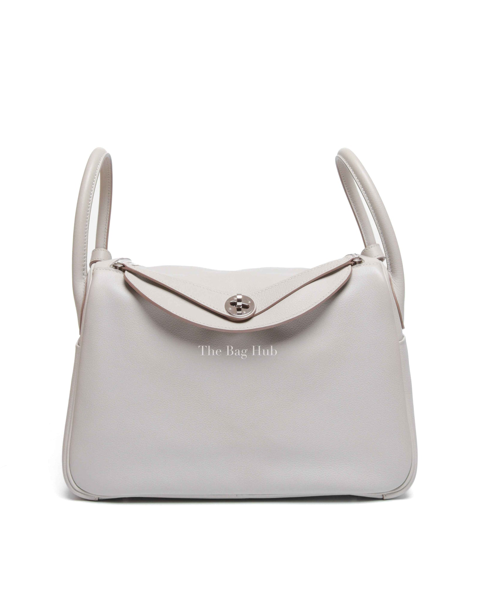 Hermes Gris Perle Evercolor Lindy 30 Bag PHW