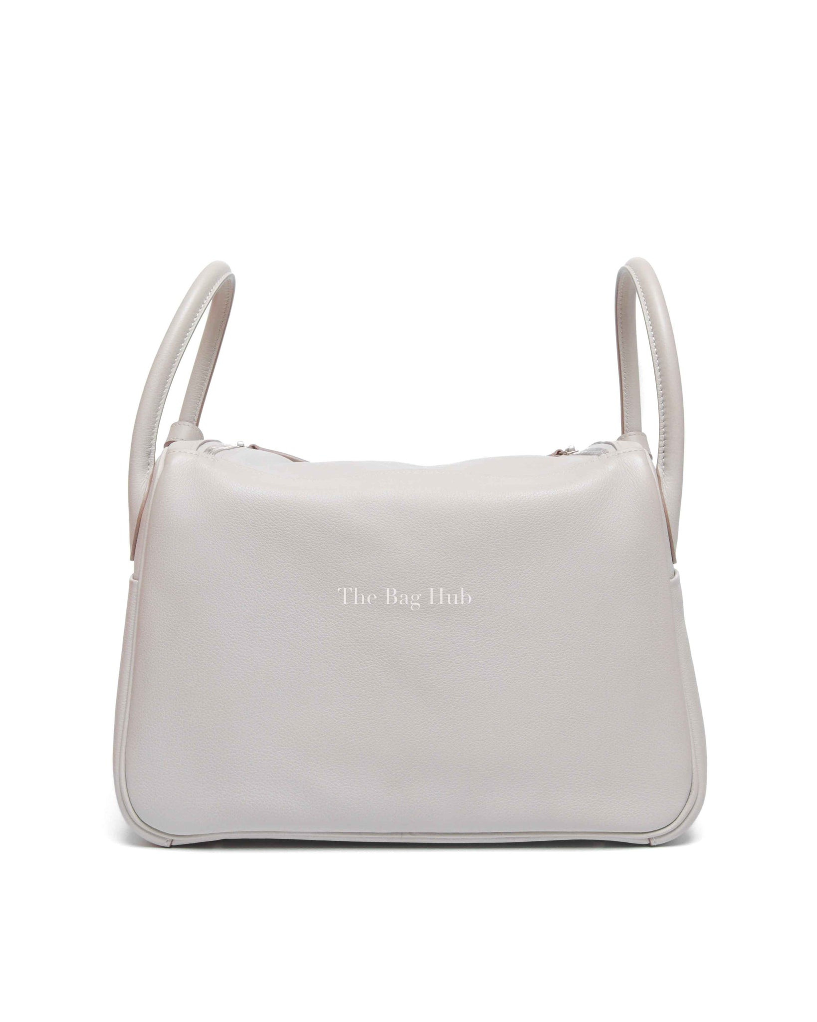 Hermes Gris Perle Evercolor Lindy 30 Bag PHW