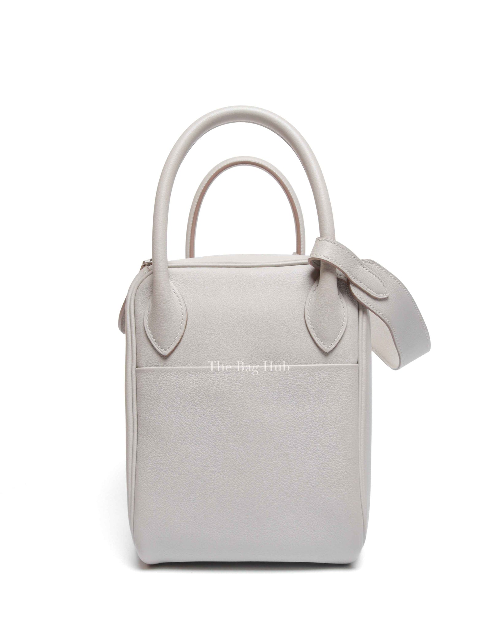 Hermes Gris Perle Evercolor Lindy 30 Bag PHW