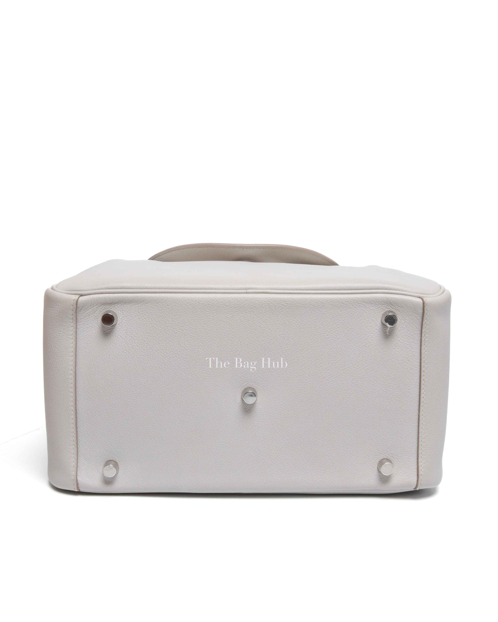 Hermes Gris Perle Evercolor Lindy 30 Bag PHW