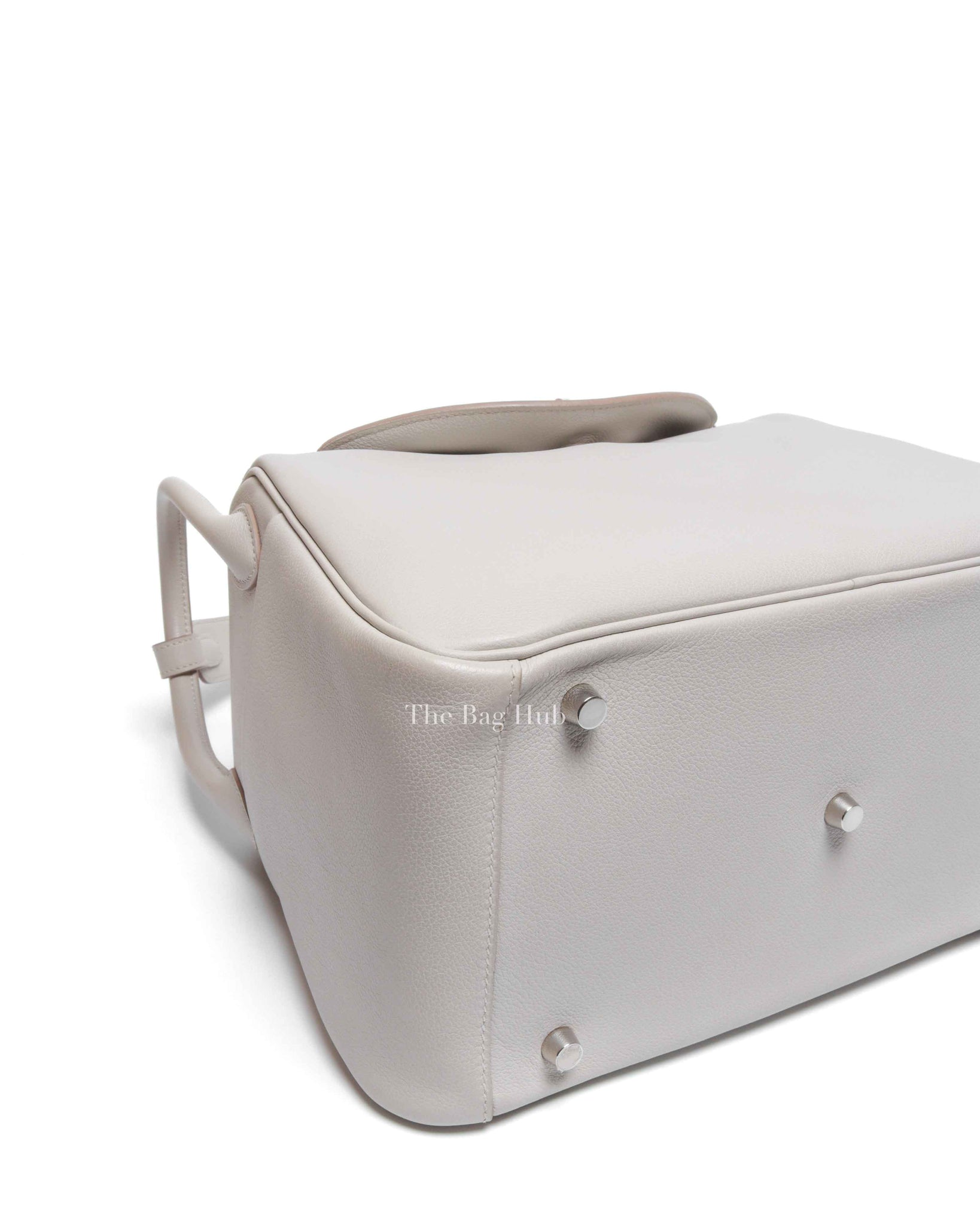 Hermes Gris Perle Evercolor Lindy 30 Bag PHW