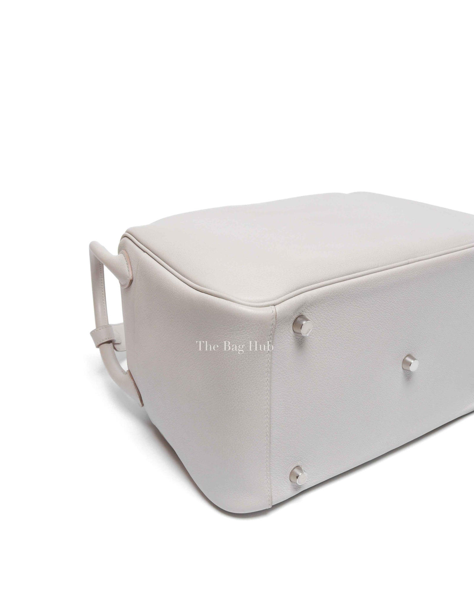 Hermes Gris Perle Evercolor Lindy 30 Bag PHW