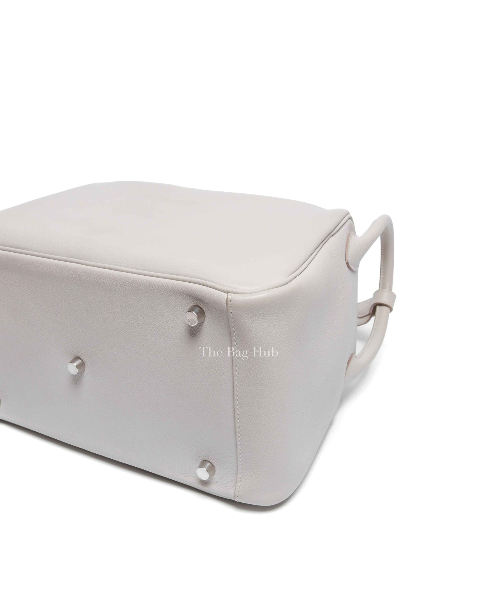 Hermes Gris Perle Evercolor Lindy 30 Bag PHW