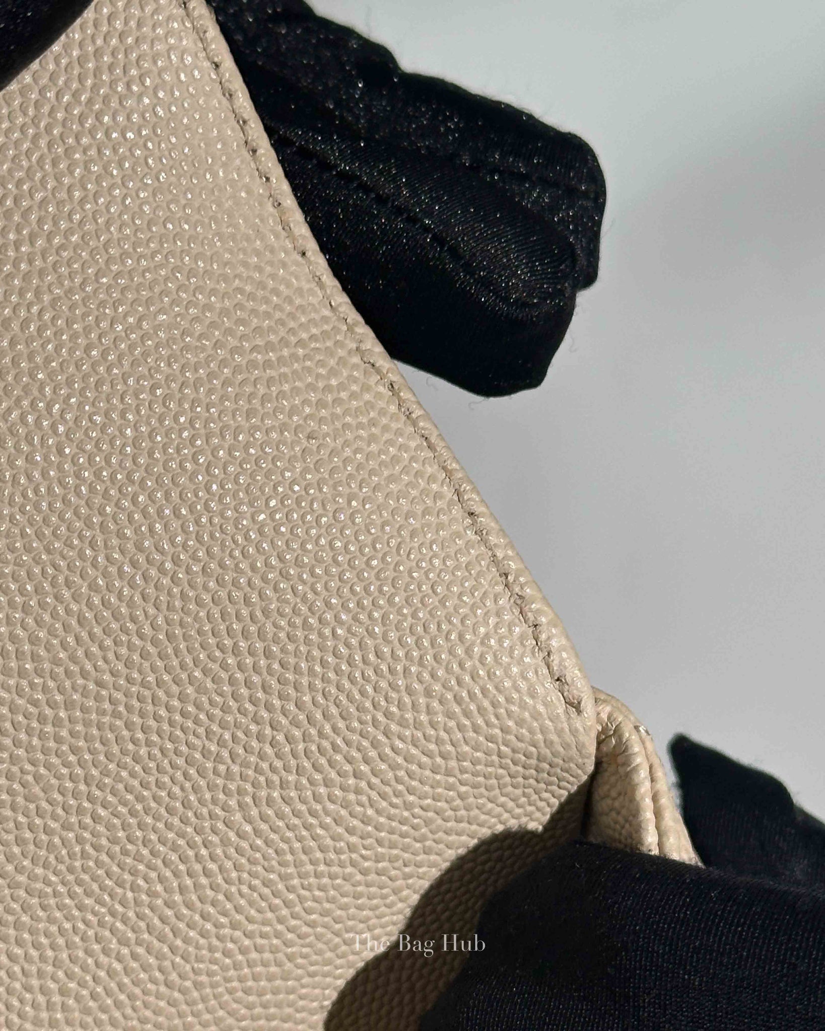 Chanel Cream Caviar Coco Handle Medium Bag GHW