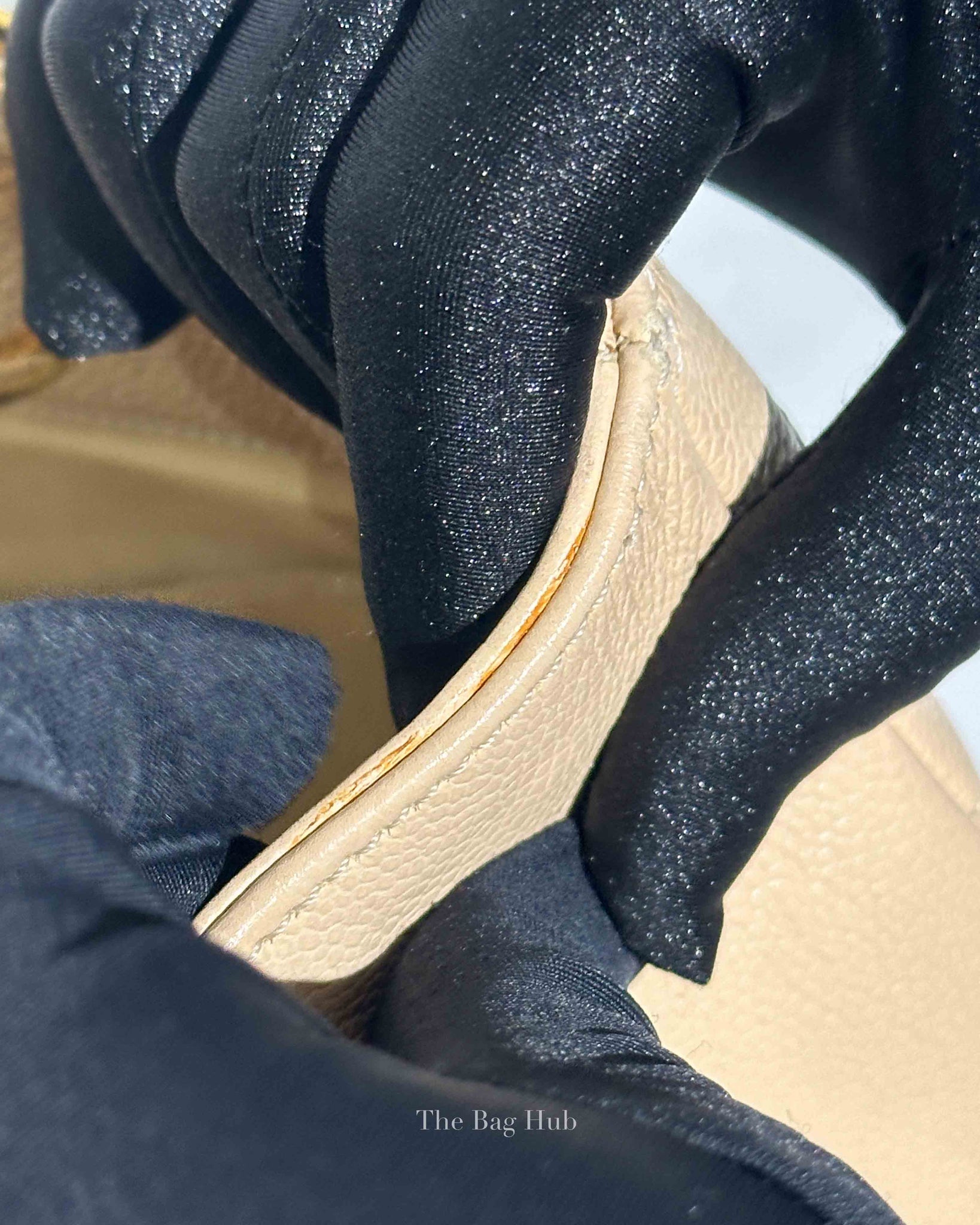 Chanel Beige Caviar Quilted Grand Shopping Tote Bag GHW