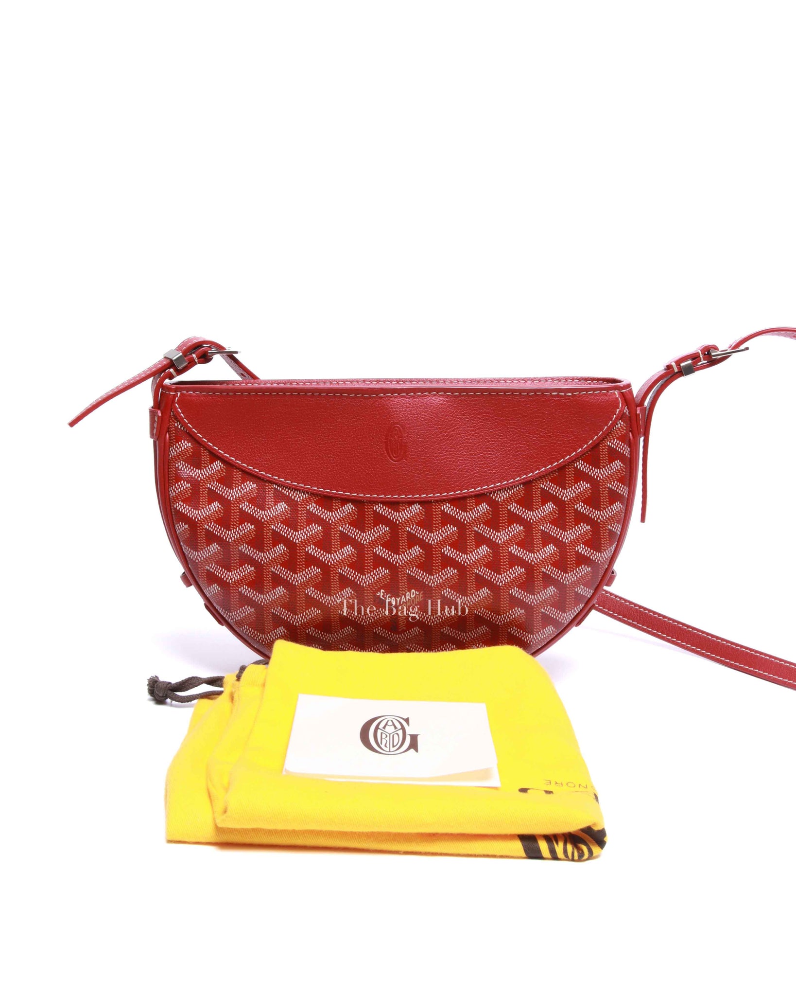 Goyard Red Canvas Hirondelle Hand Bag
