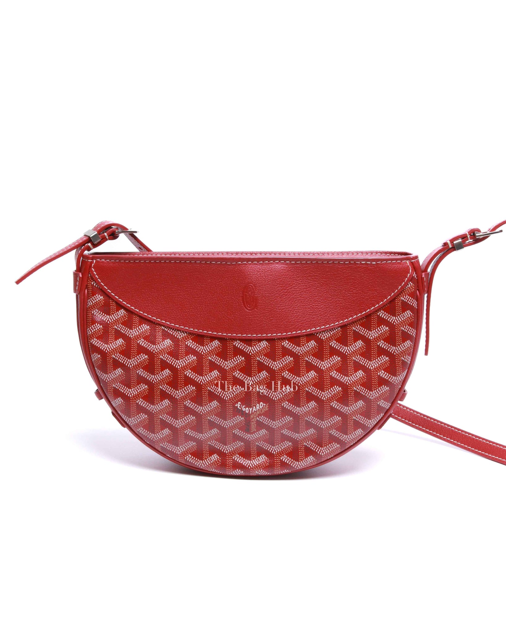 Goyard Red Canvas Hirondelle Hand Bag