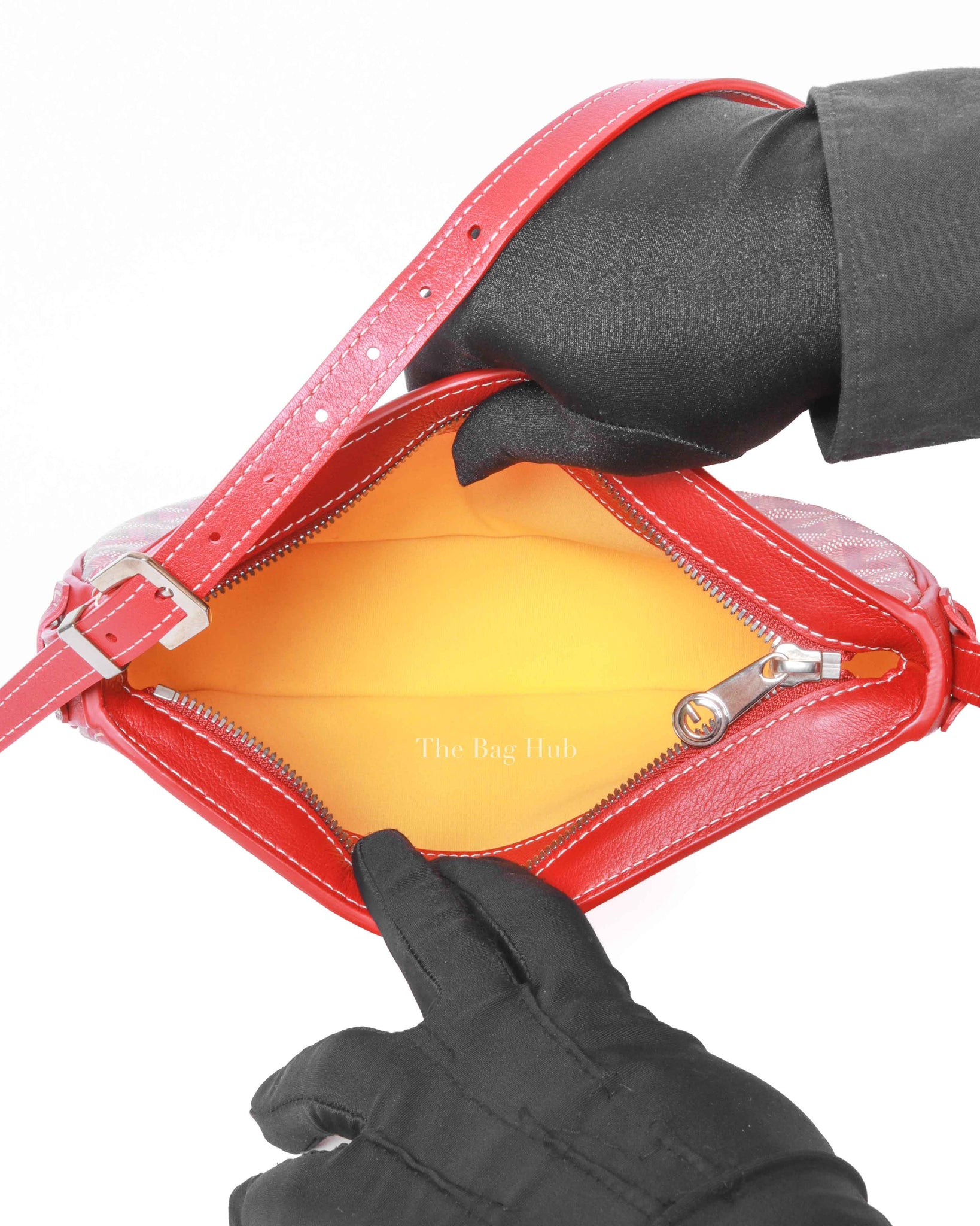 Goyard Red Canvas Hirondelle Hand Bag